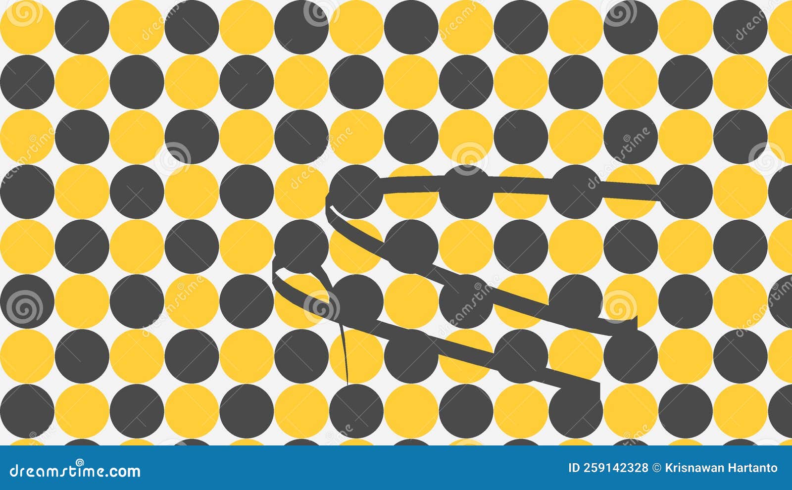 Abstract Black and Yellow Geometric Pattern Background with Random
