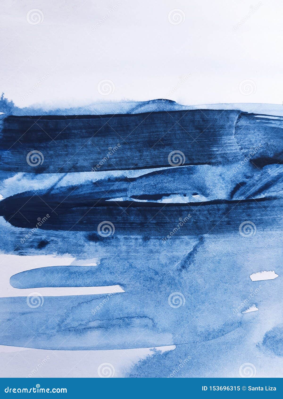 Abstract Blue Art Painting Background Stock Image Image of beautiful