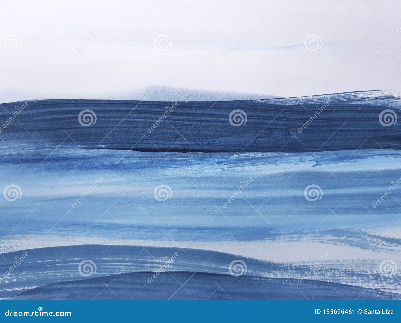 Abstract Blue Art Painting Background Stock Image Image of artistic