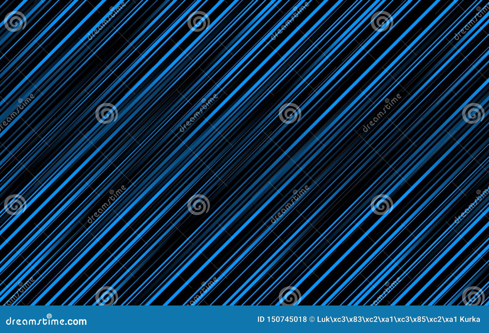 Abstract Blue Background, Black and Blue Diagonal Lines and Strips ...