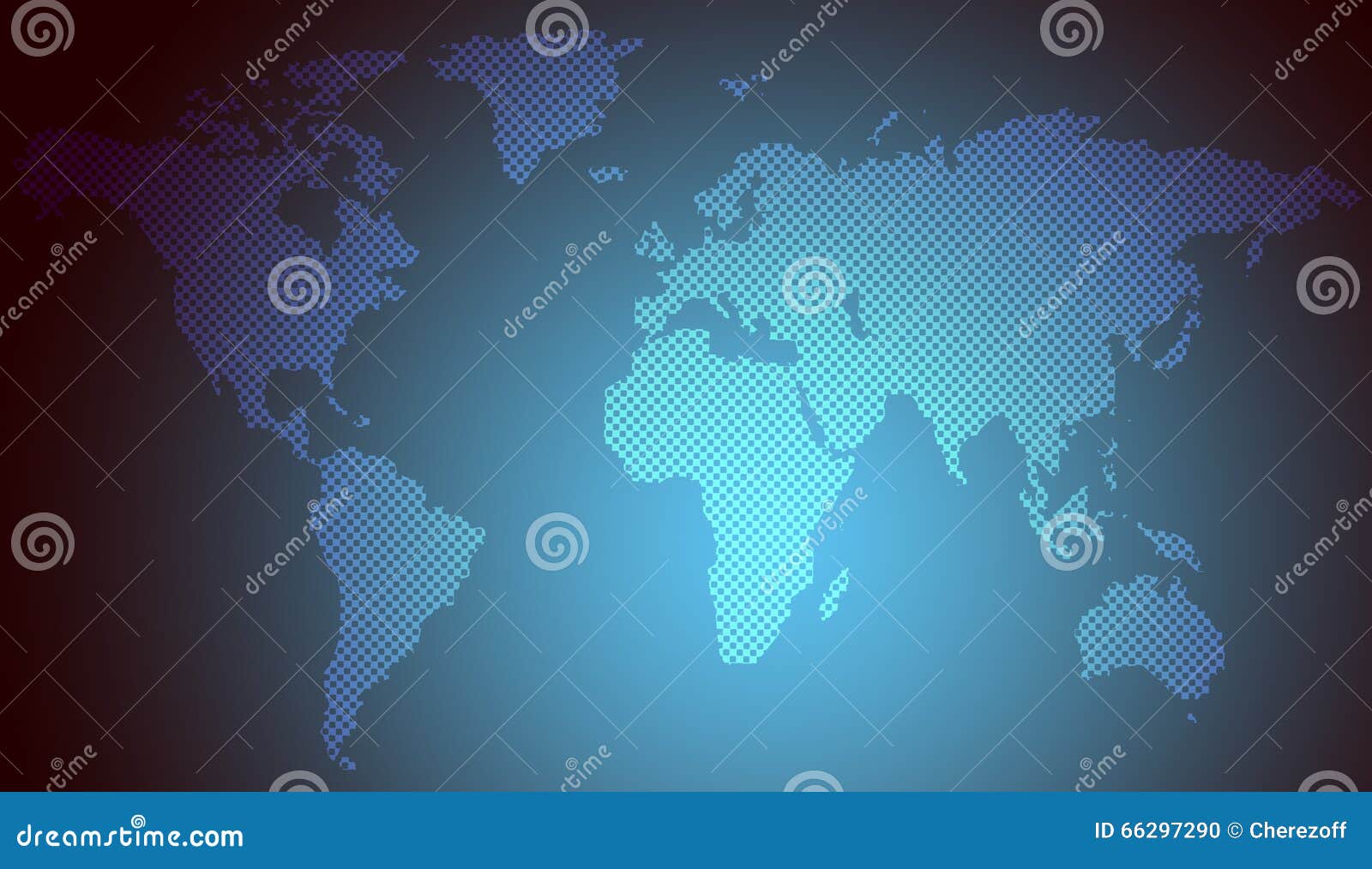 Abstract Blue Background with Map Stock Illustration Illustration of