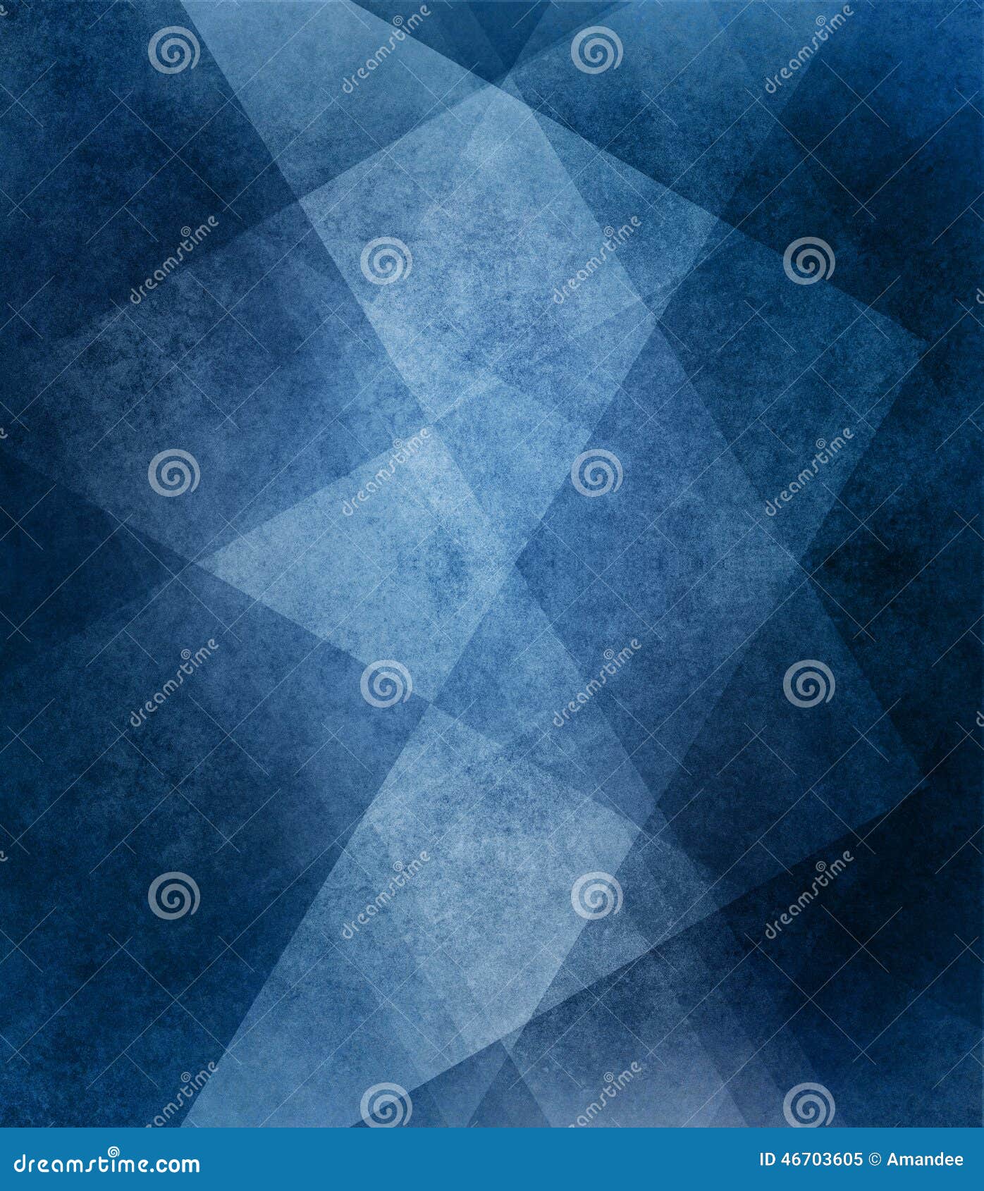 abstract blue background white striped pattern and blocks in diagonal lines with vintage blue texture