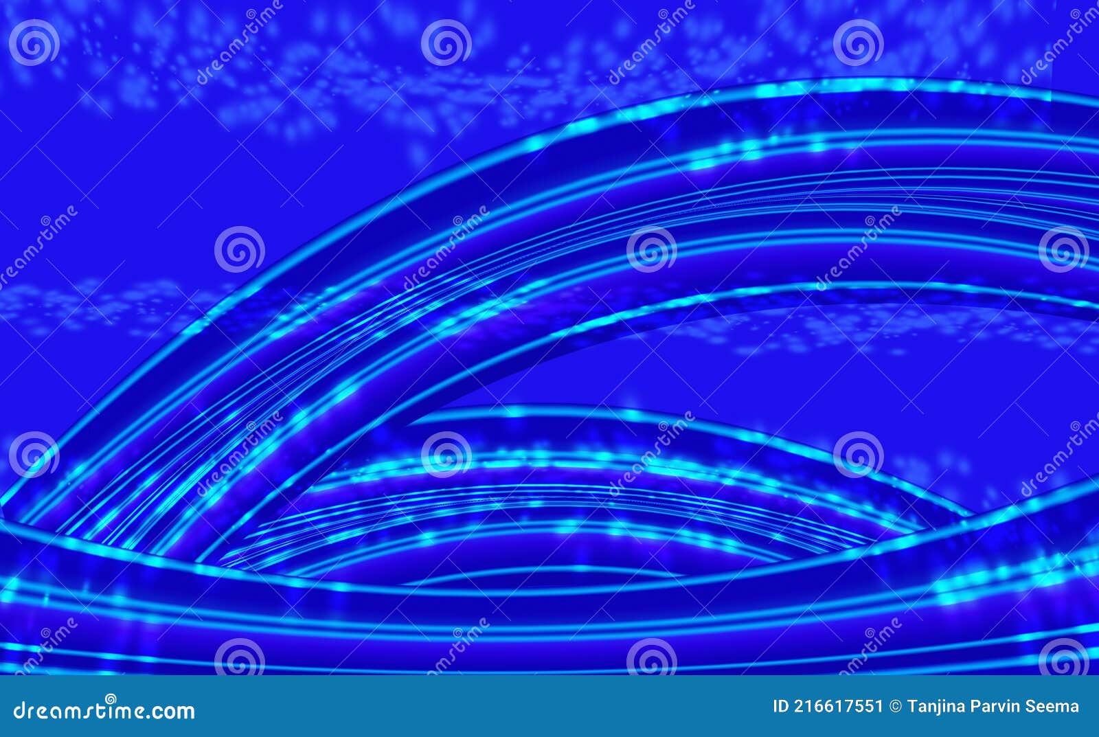 Abstract Blue Banner Background Design. Blue Wallpaper Stock