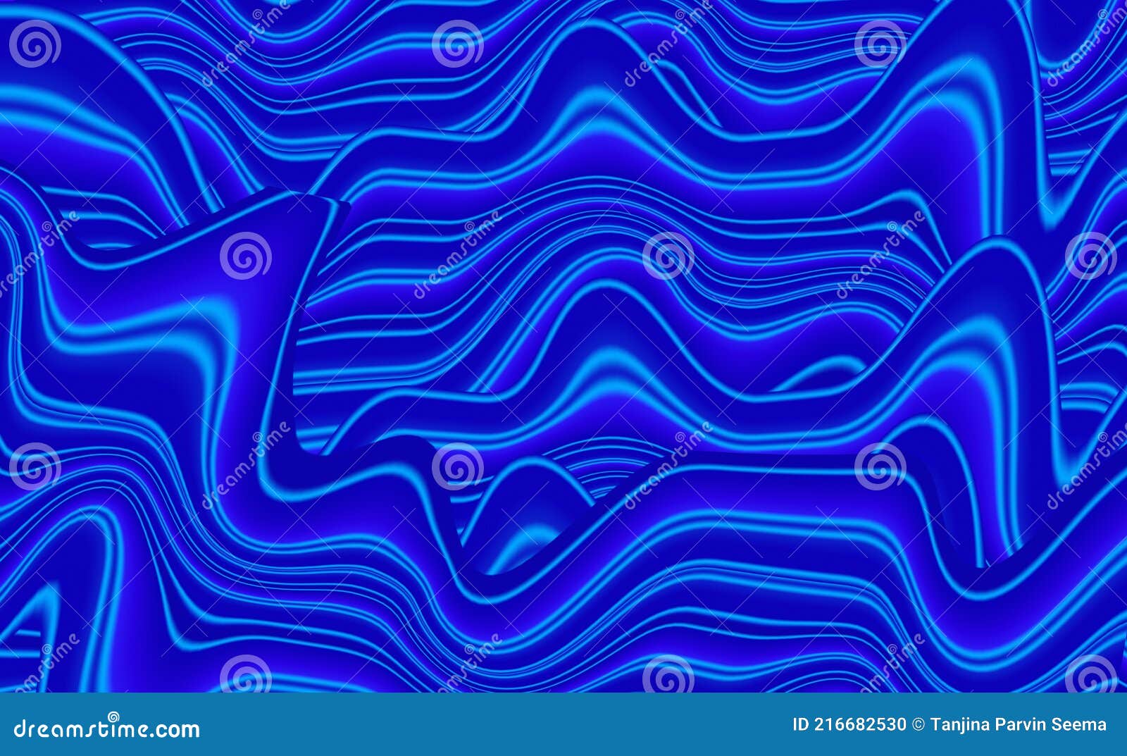 Abstract Blue Banner Background Design. Blue Wallpaper Stock