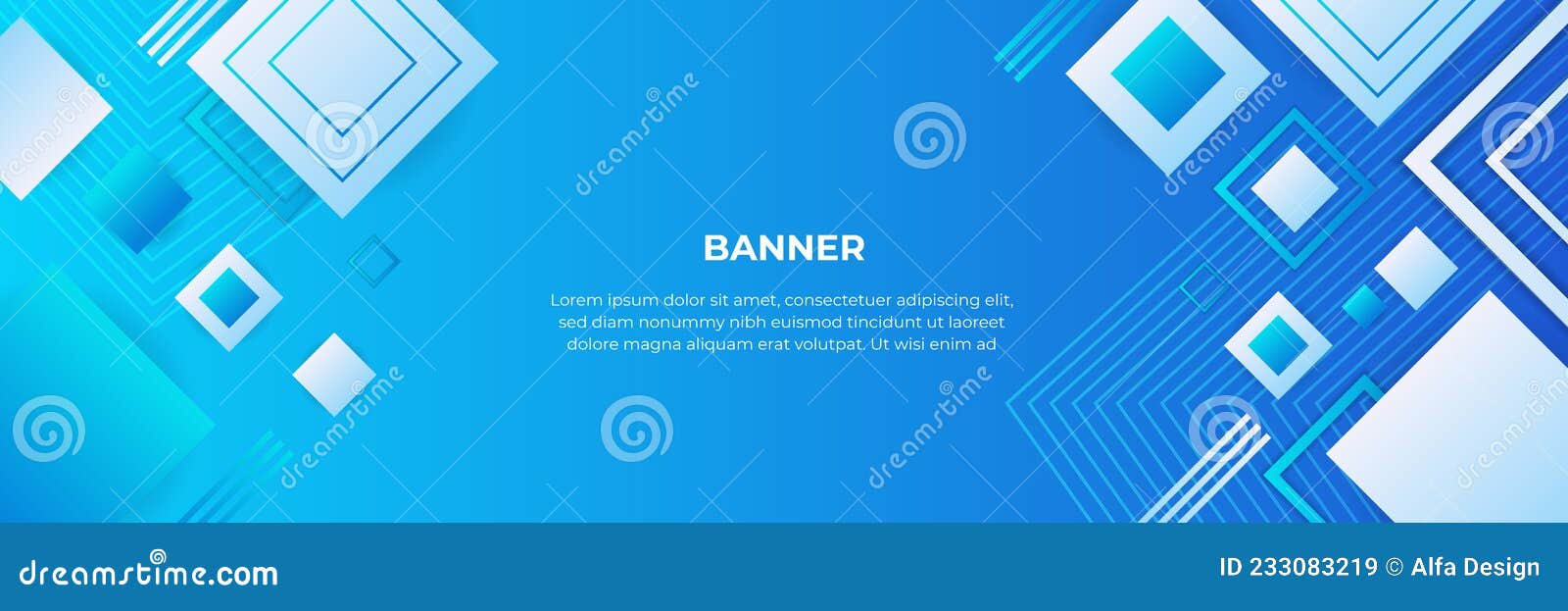Abstract Blue Banner Template with Rectangle Box Overlapping Theme. Vector  Illustration for Wallpaper, Banner, Background, Card, Stock Vector -  Illustration of card, booklet: 233083219