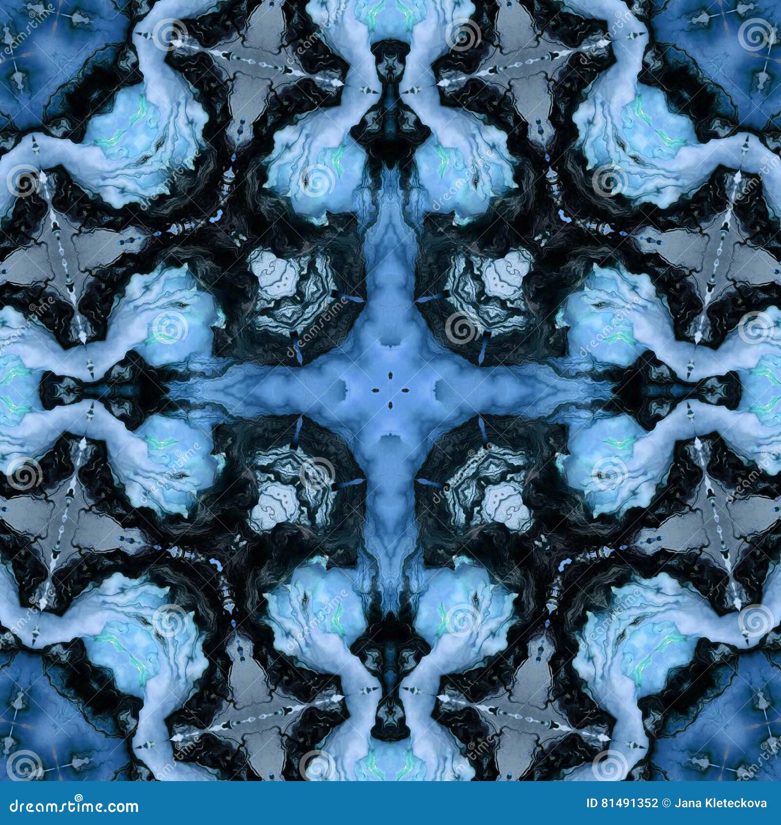 Abstract Blue and Black Spirituality Background Stock Photo Image of