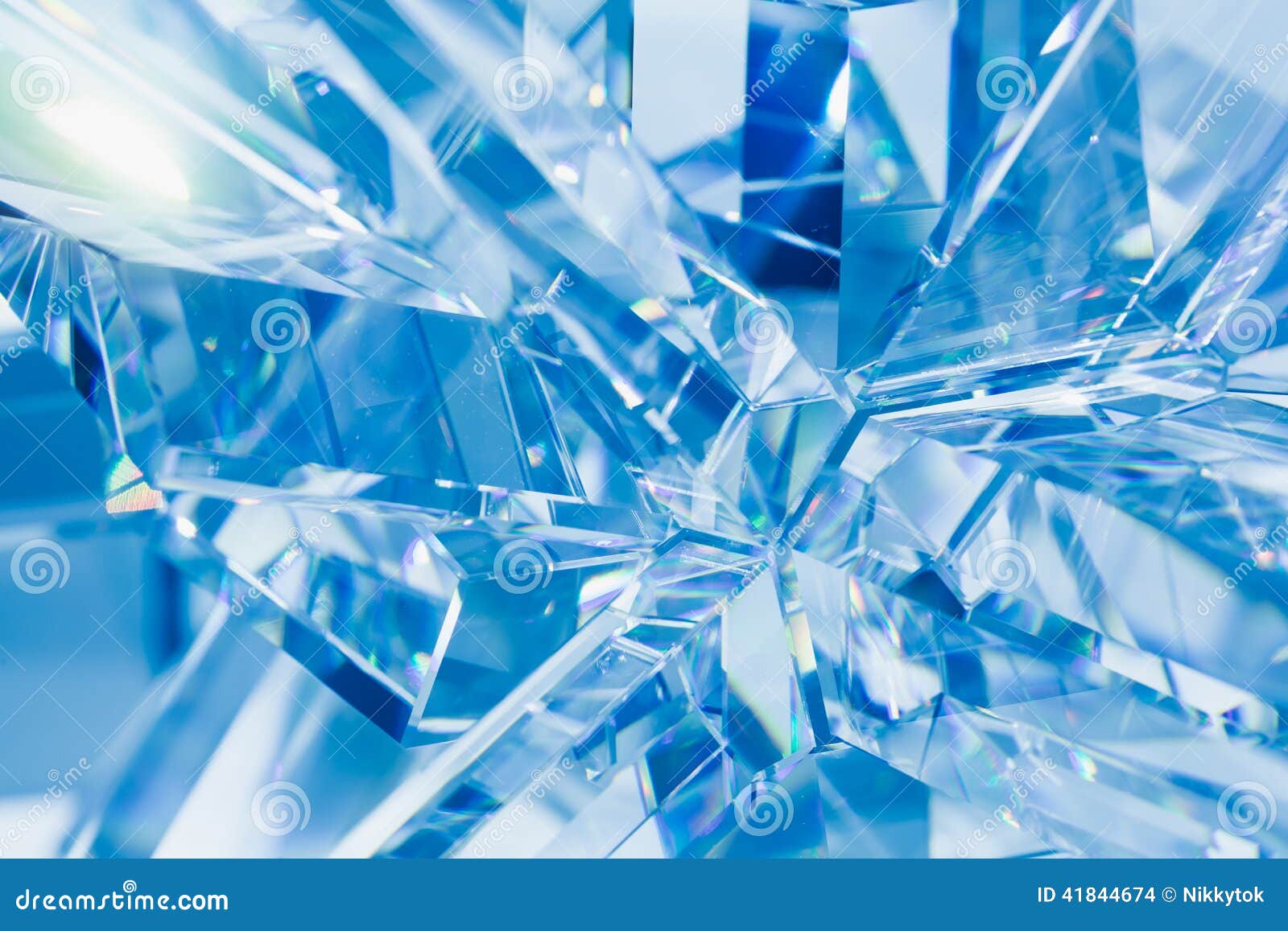 Blue Crystal Abstract | Wallpaper Background HD