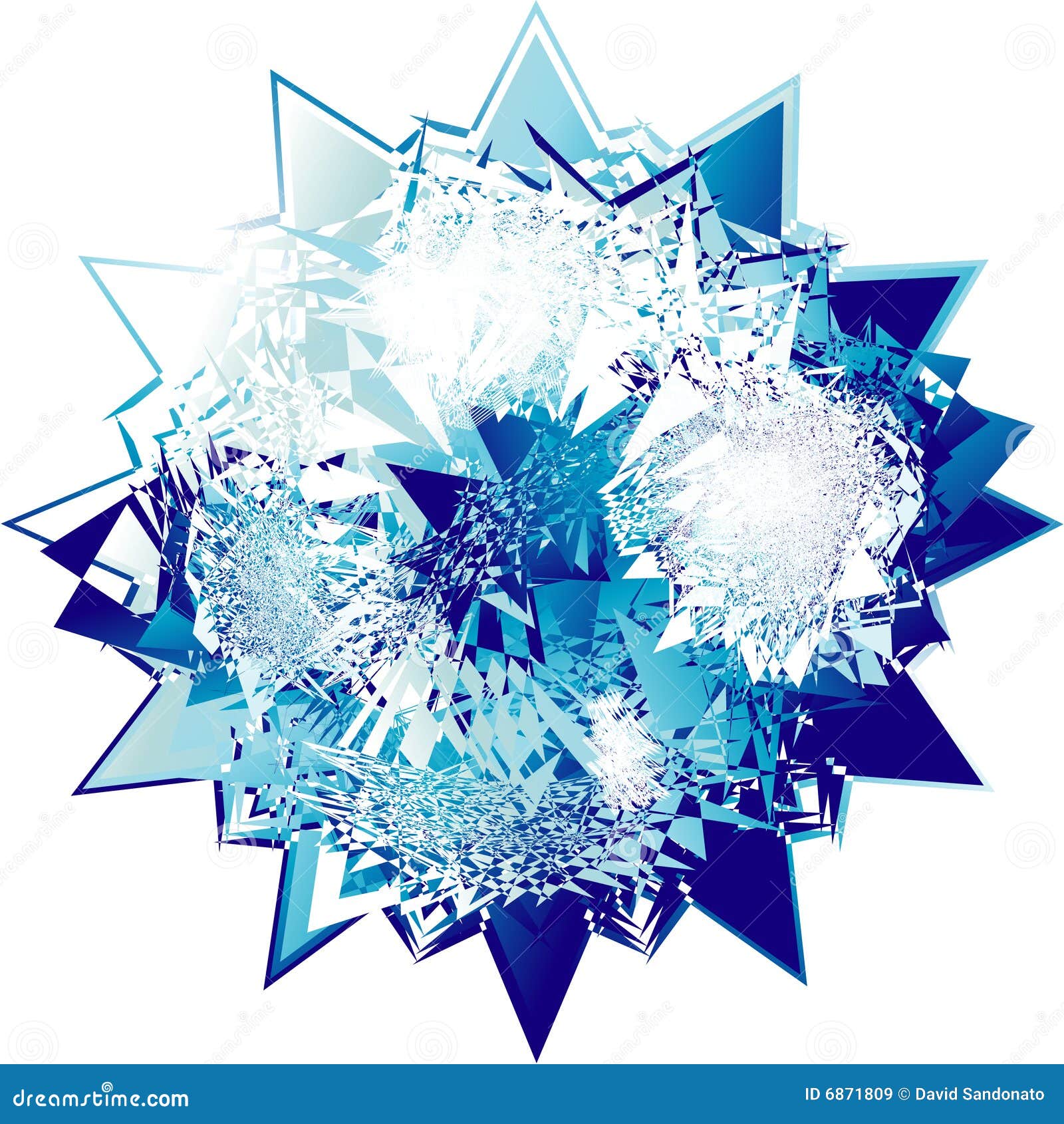 Abstract Blue Diamond stock vector. Illustration of isolated 6871809