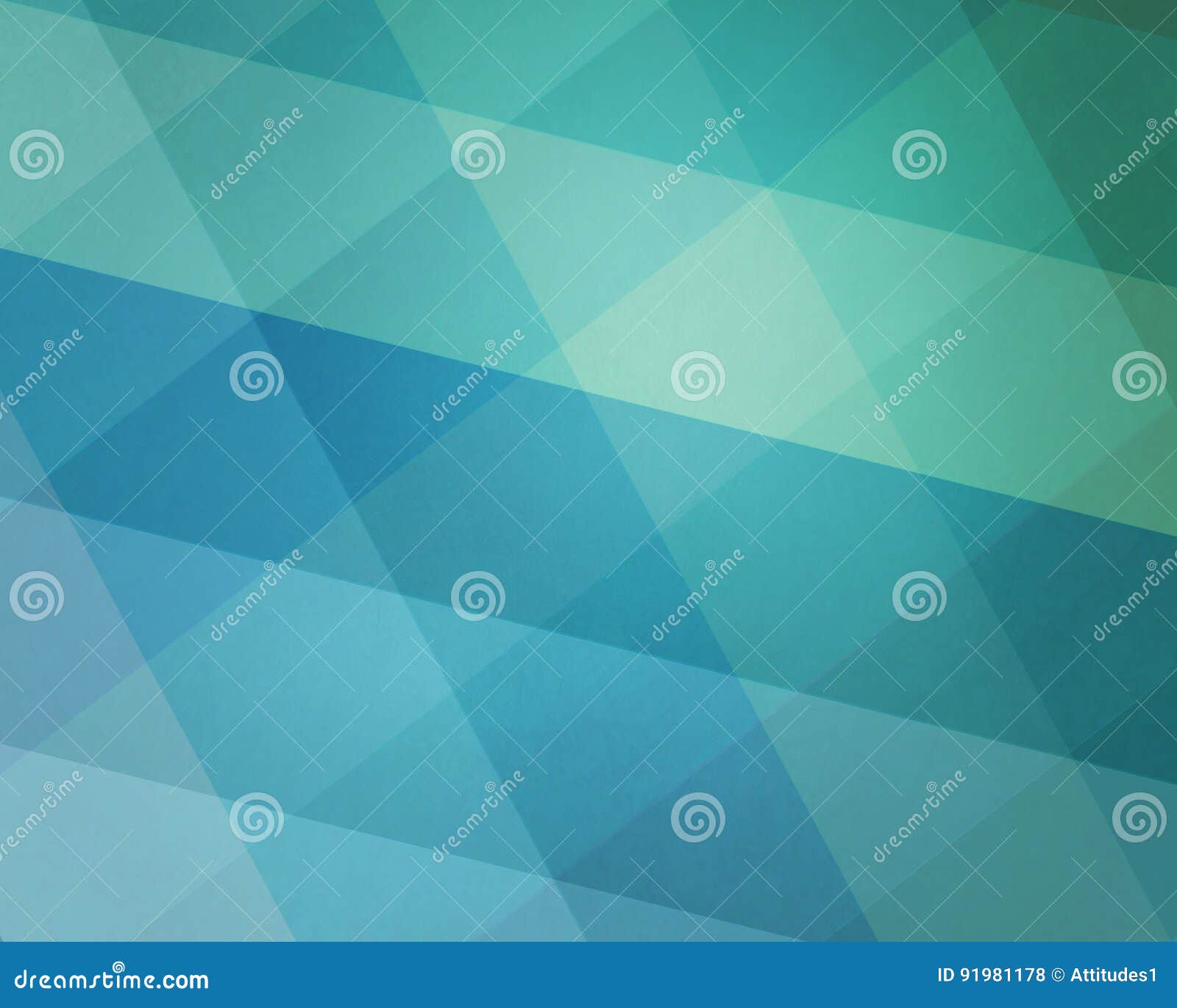 abstract blue green background pattern with diamond blocks of beach theme color hues