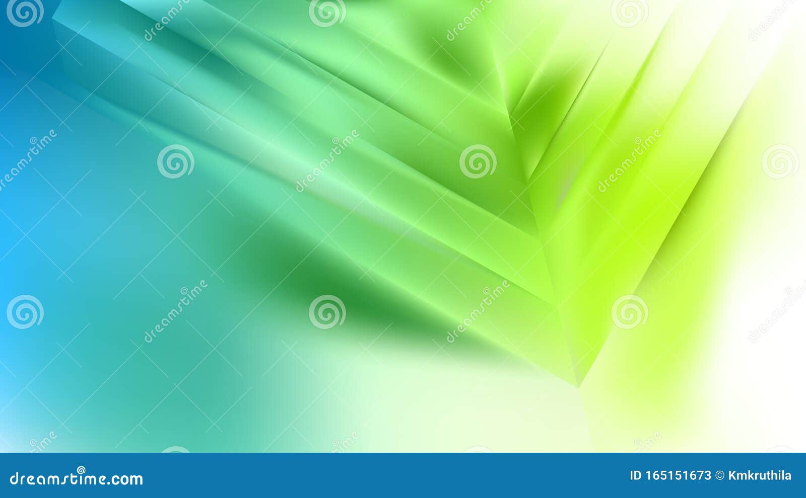 Abstract Blue Green and White Background Vector Illustration Stock
