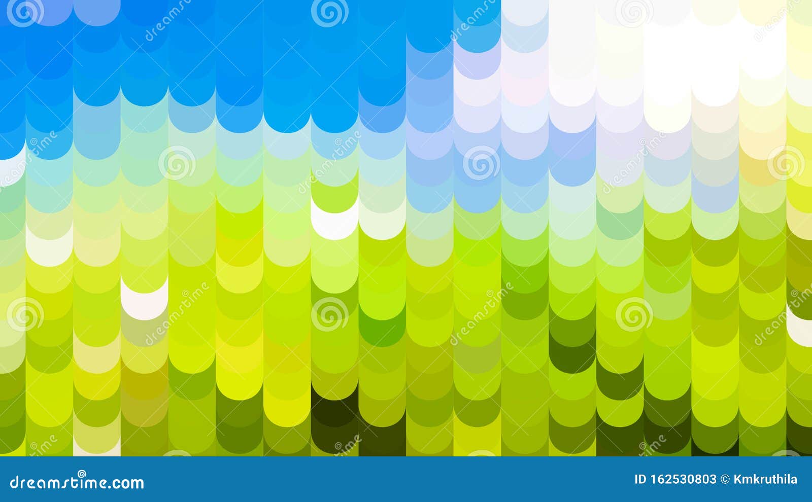 Abstract Blue Green and White Geometric Shapes Background Stock Vector