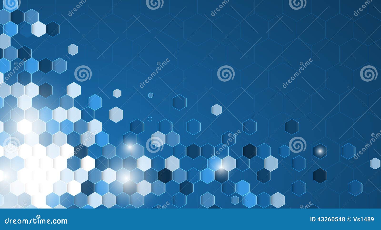 Abstract Blue Hexagon Background With White Border Banner Abstract Blue Hexagon Background With White Border Banner
