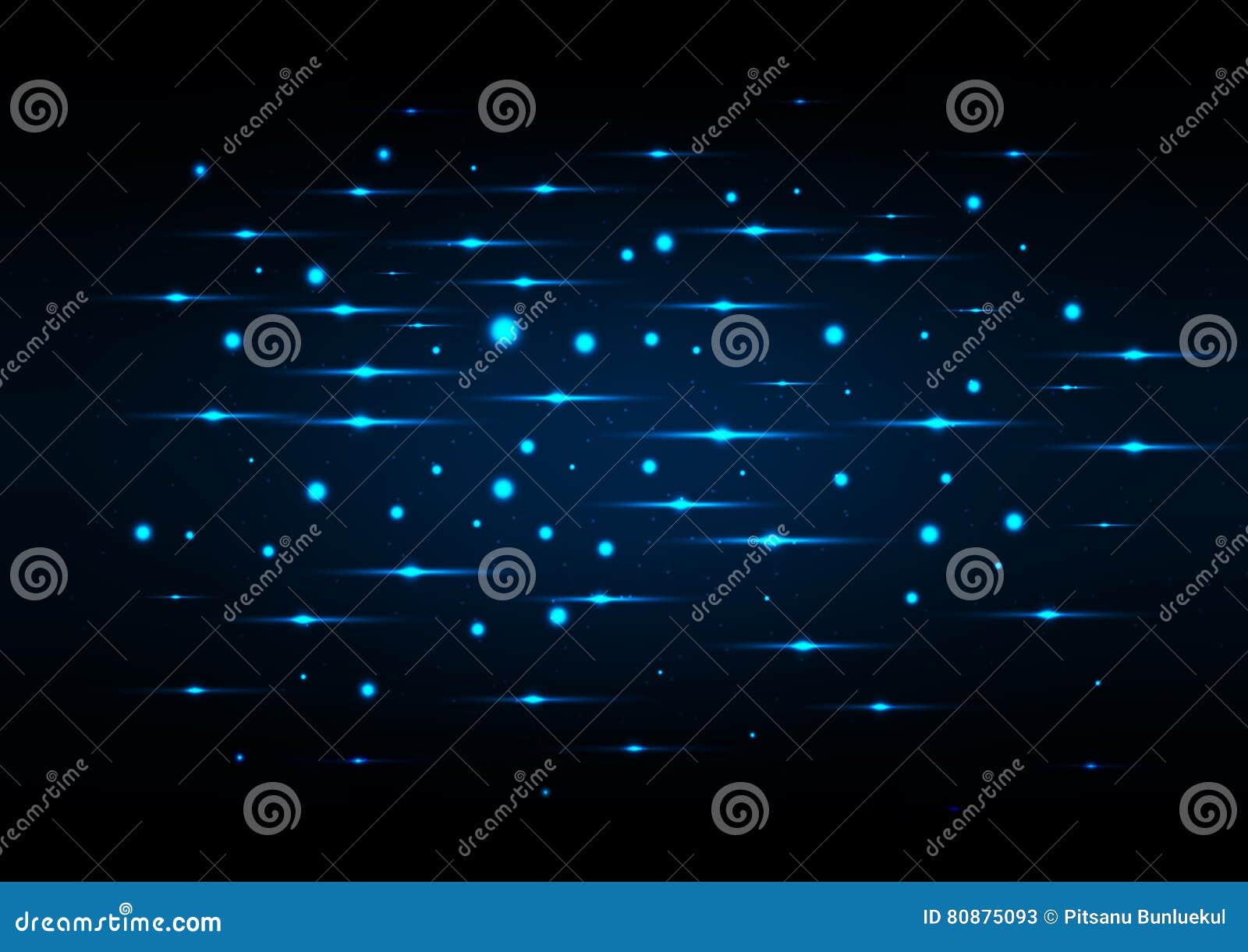 Abstract Blue Lights Background Stock Vector - Illustration of banner
