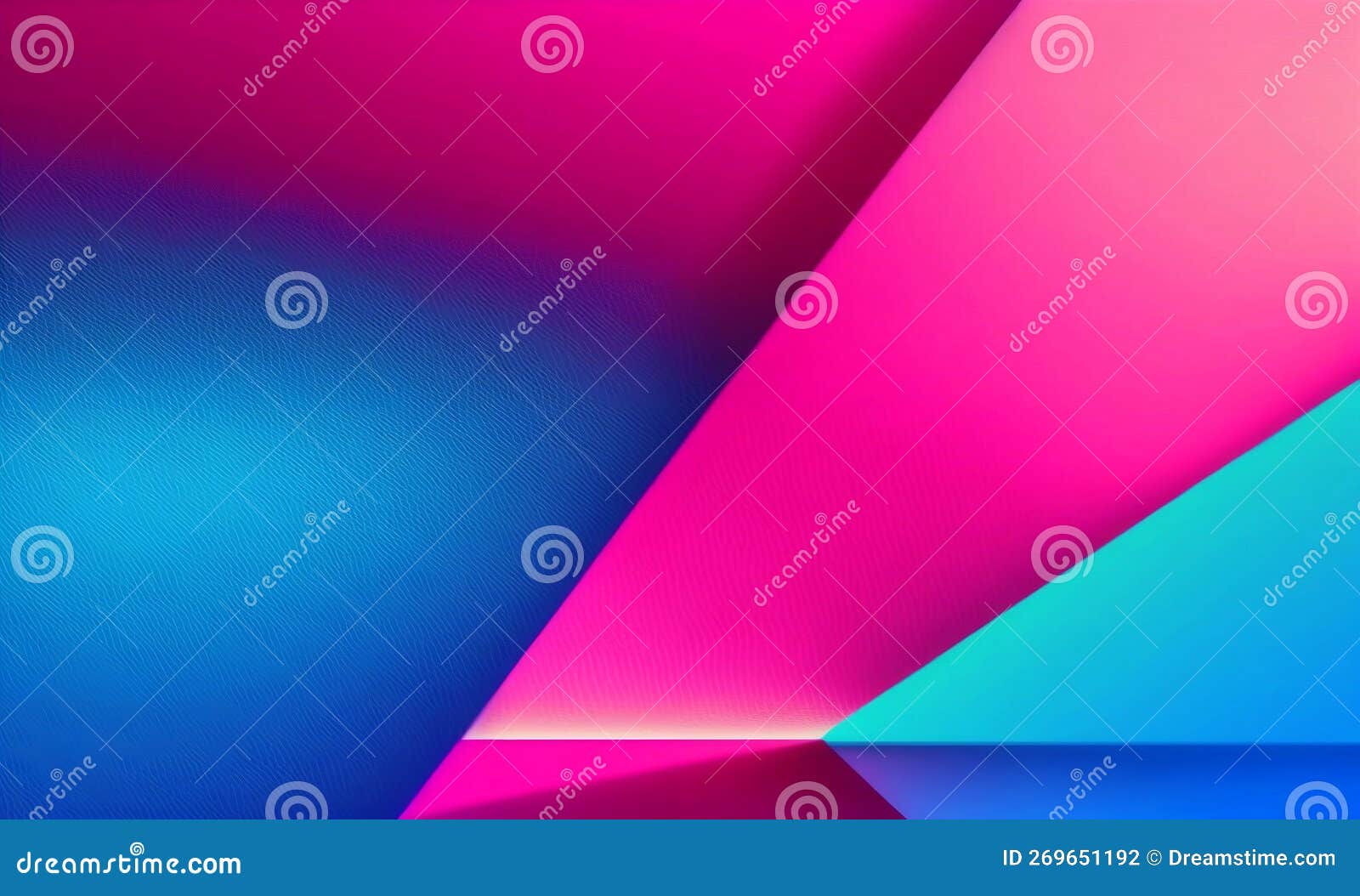Abstract Blue and Magenta Background, Wallpaper of Waves, Veils Texture