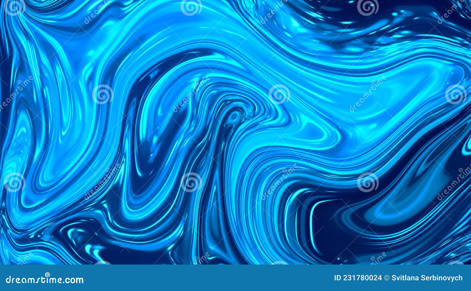 Abstract Blue Marble Glossy Background. Dark Blue Ink Texture. Fluid Art.  3d Rendering. Stock Illustration - Illustration of wall, blue: 231780024