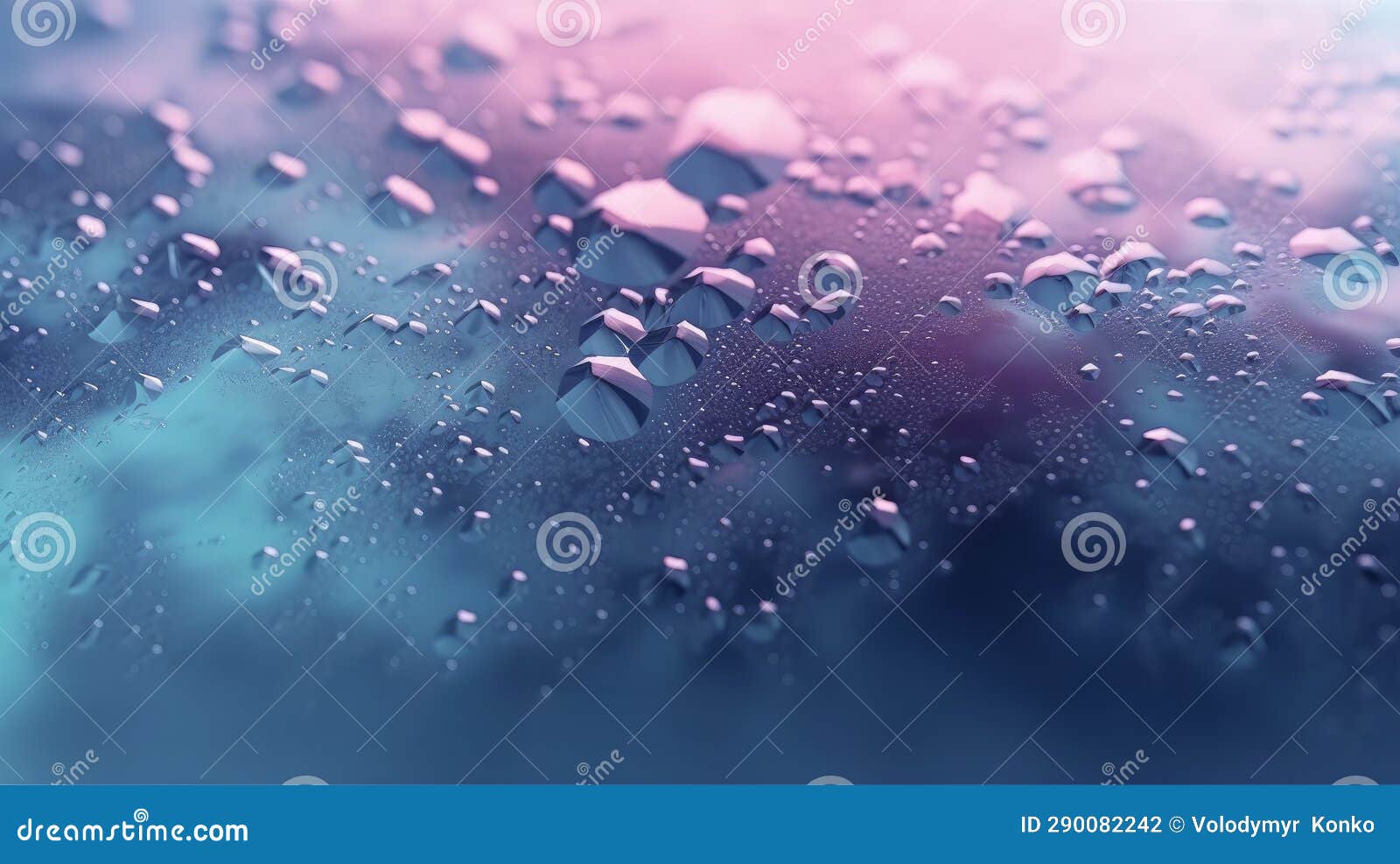 Abstract Blue, Mint and Purple Background. Generative Ai Stock Photo