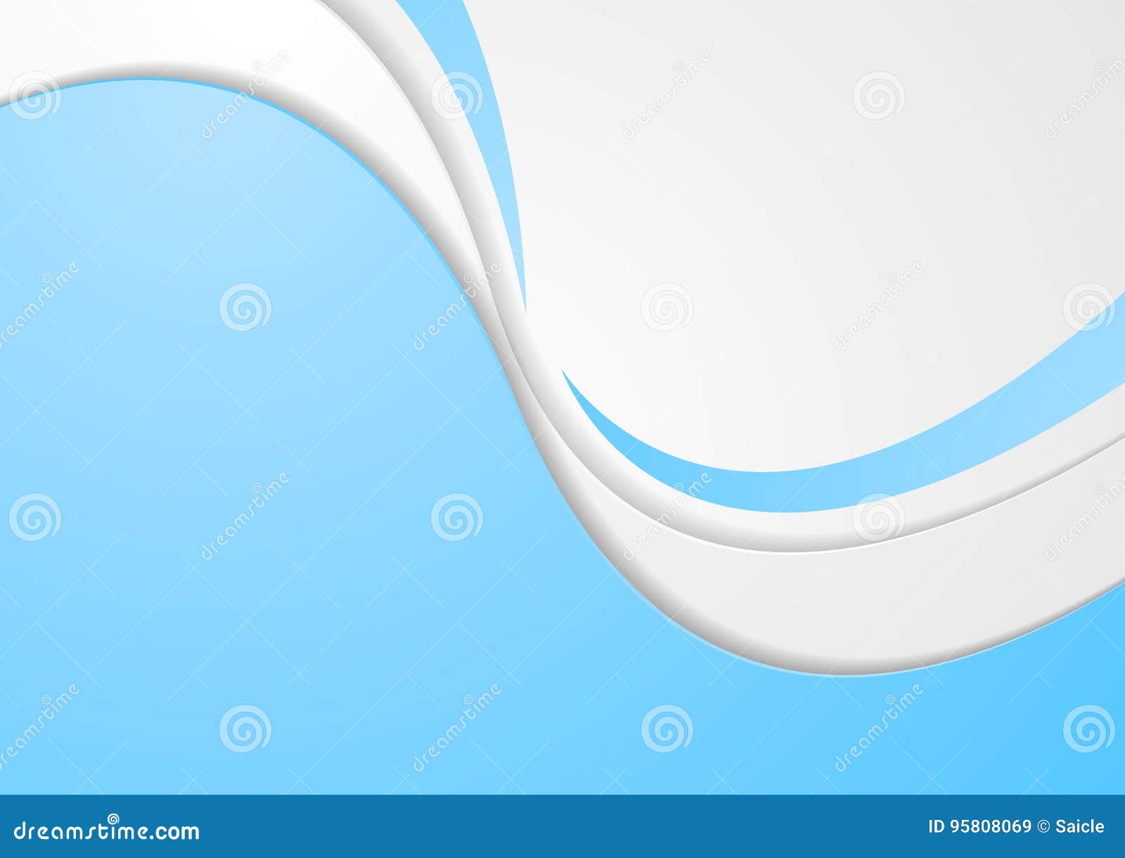 Abstract Blue Modern Corporate Wavy Background Stock Vector