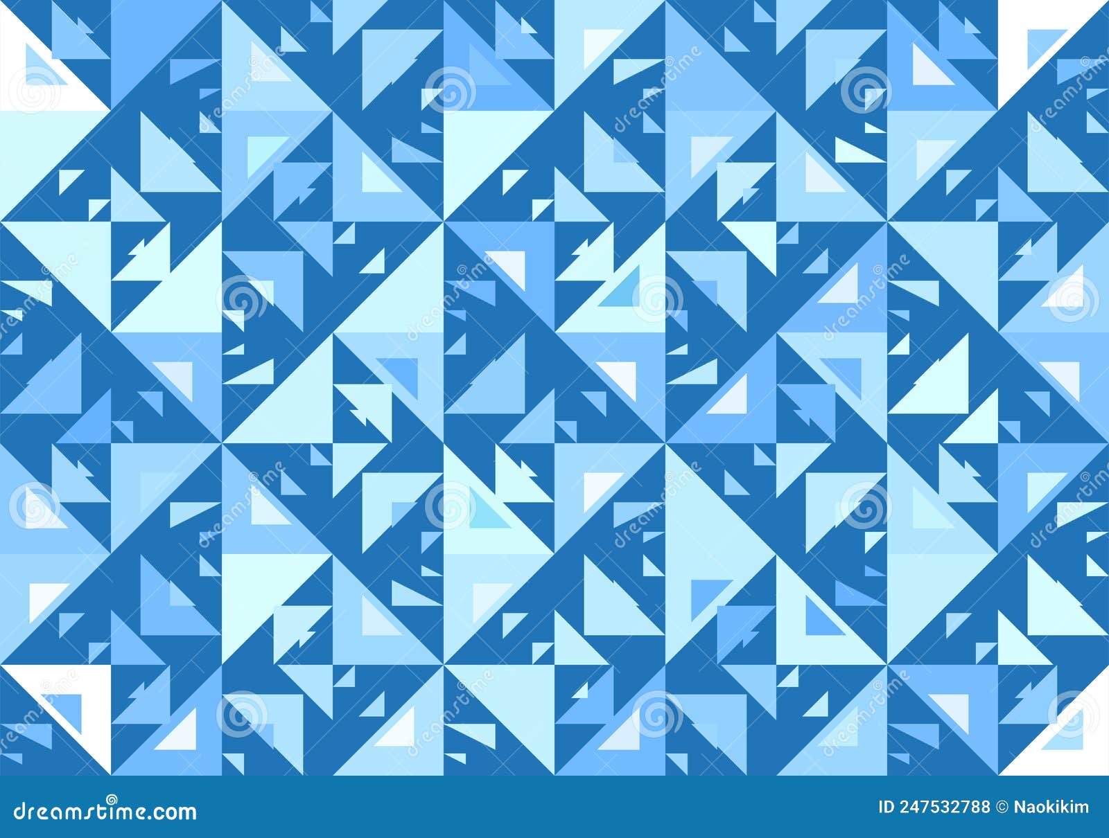 Abstract Blue and Navy Triangle, Geometric Arrow Pattern Texture