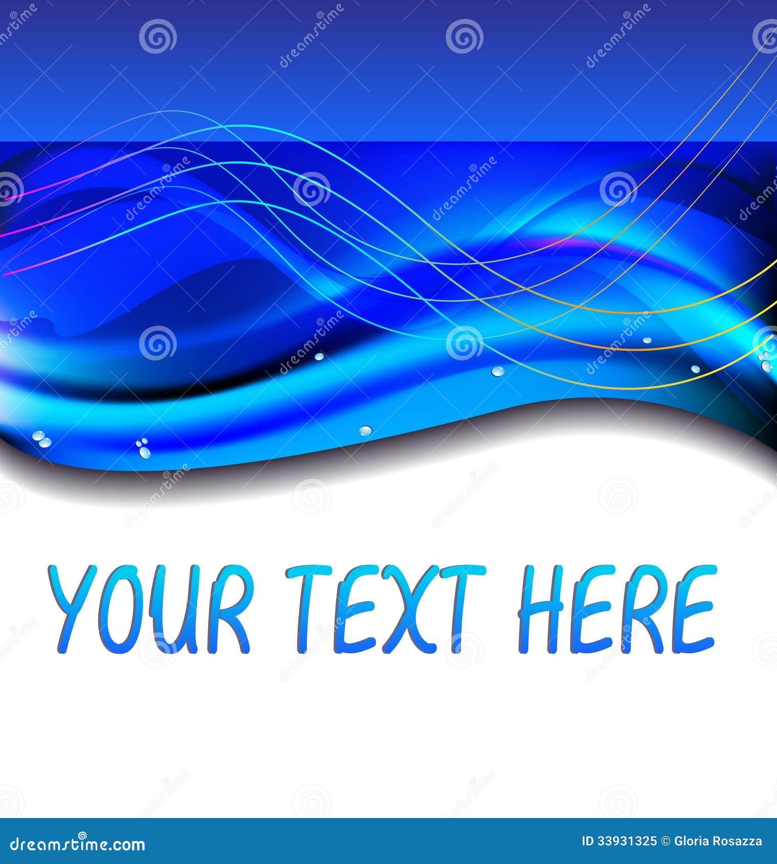 Abstract Blue Ocean Background Stock Illustration Illustration of