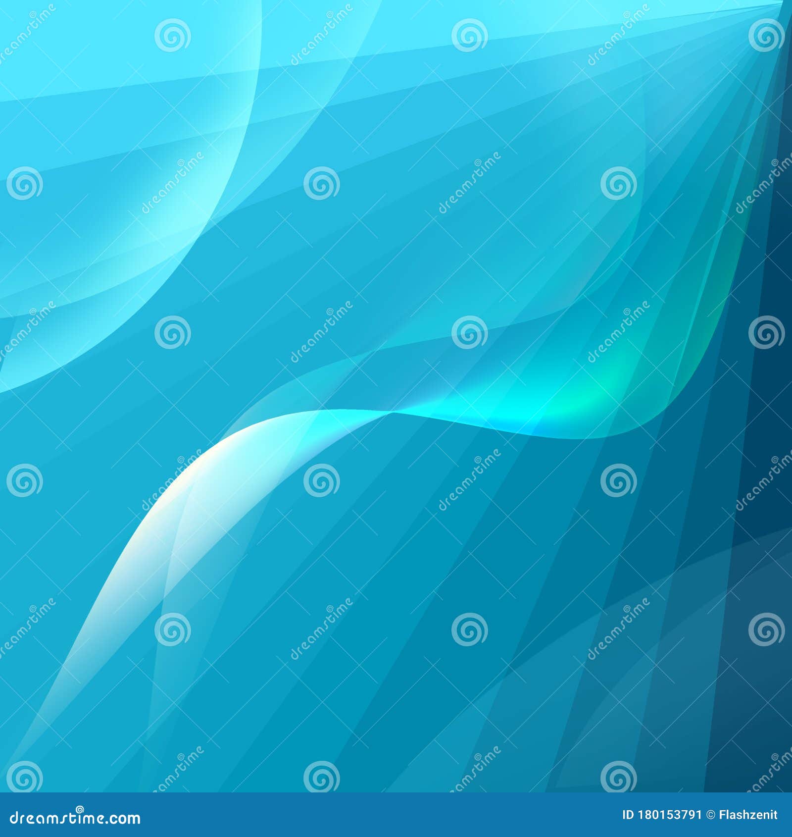 Abstract Blue Ocean Lines Background Stock Illustration Illustration