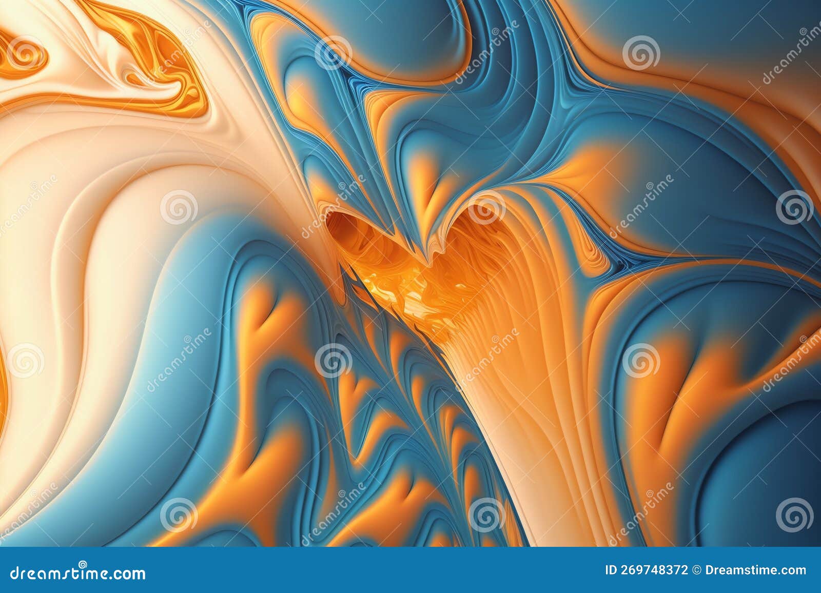 Abstract Blue and Orange Color Background. Colored Background