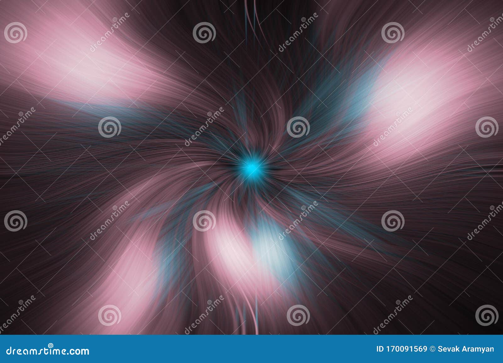 Abstract Blue and Pink Wave Zoom Background Stock Image Image of