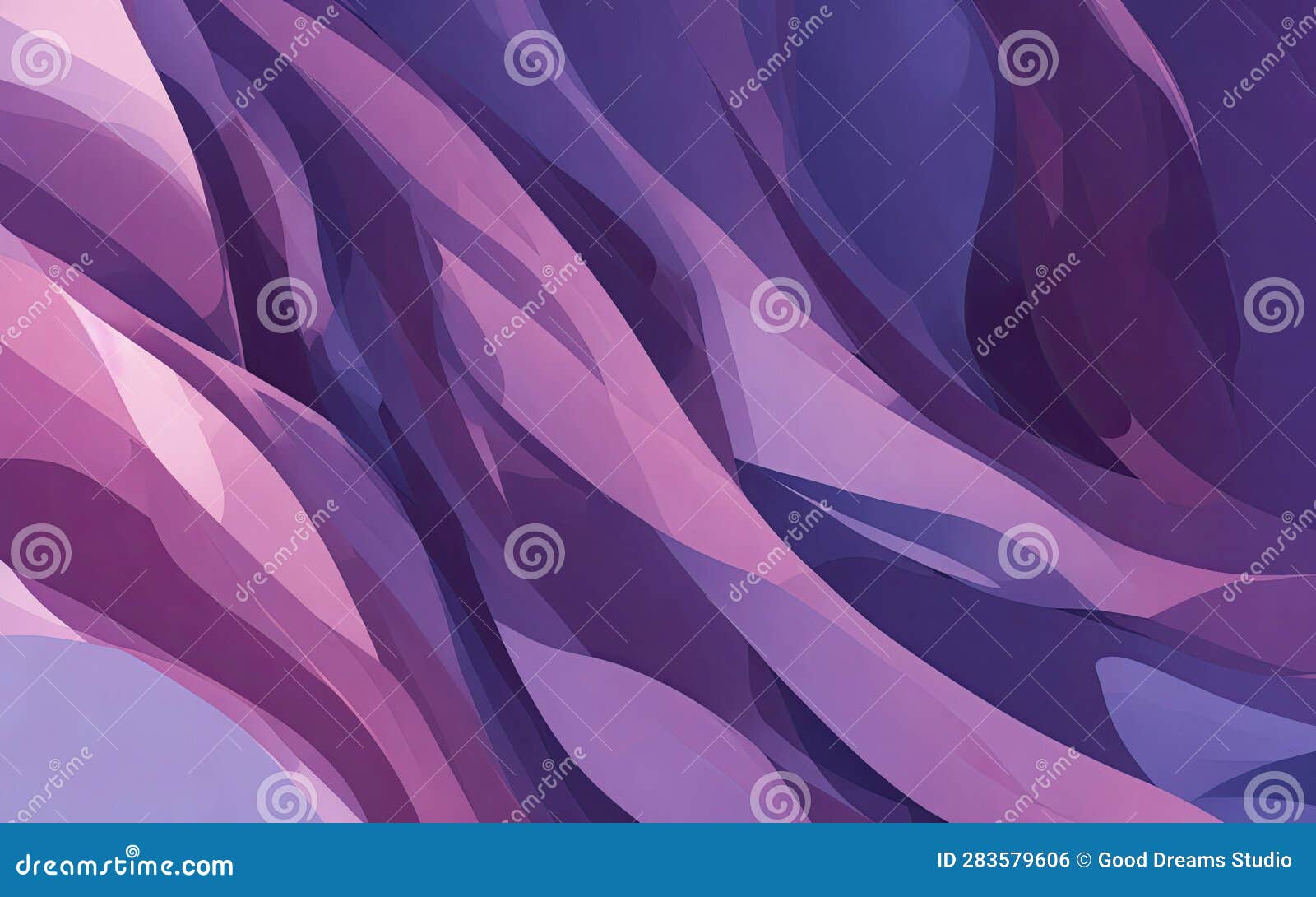 Abstract Bluepink Wavy Background. Contemporary Art Background Stock