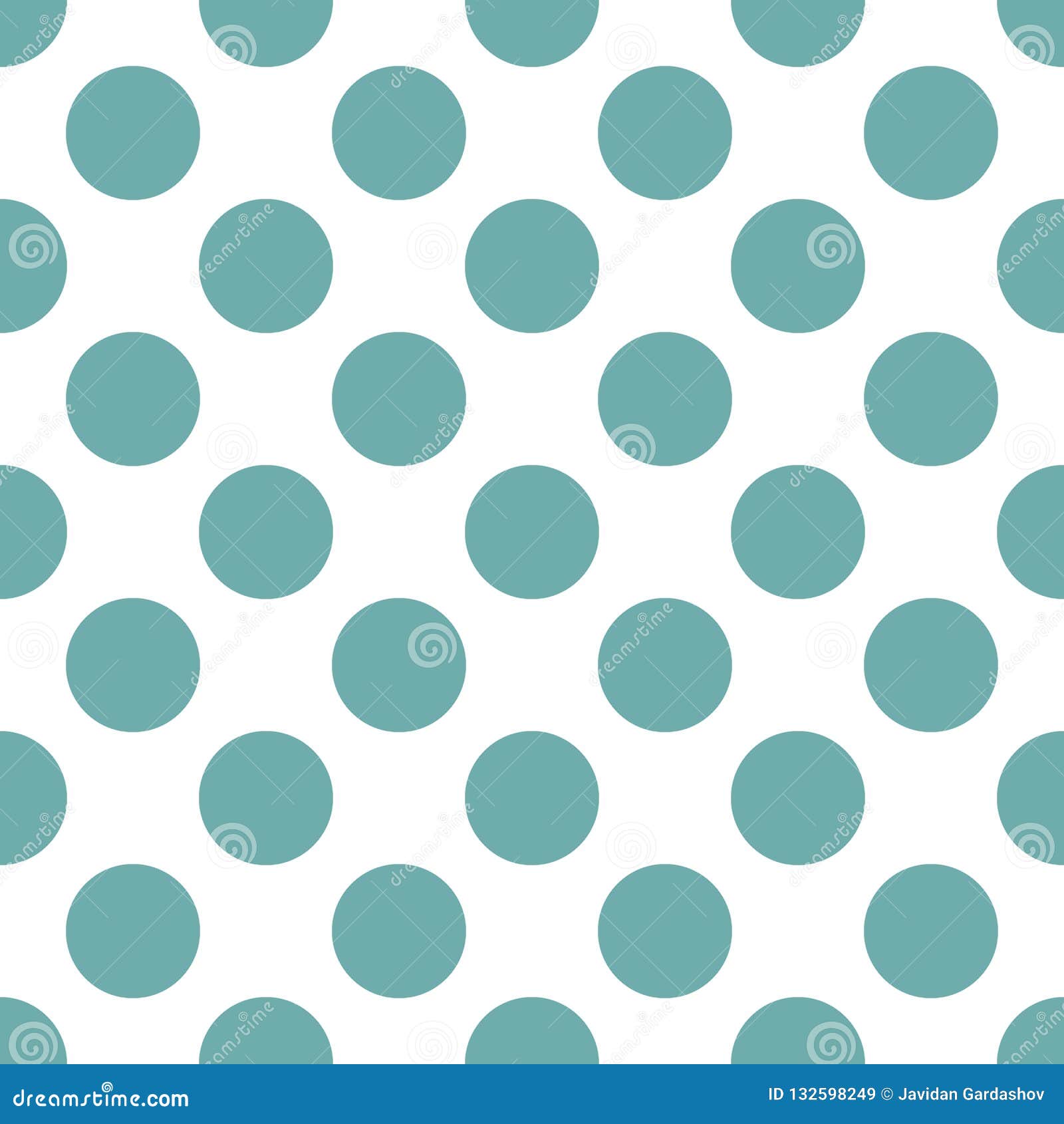 Abstract Blue Polka Dot Background Pattern. Vector Image. Eps10 Stock