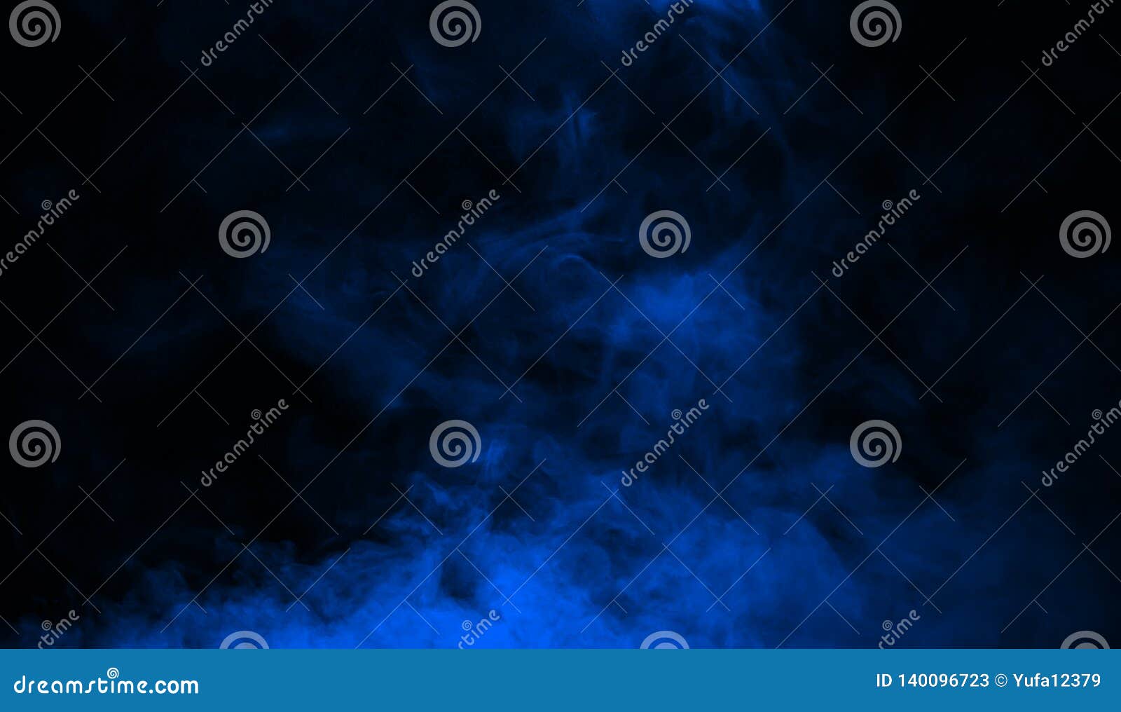 abstract blue smoke mist fog on a black background. texture background for graphic and web