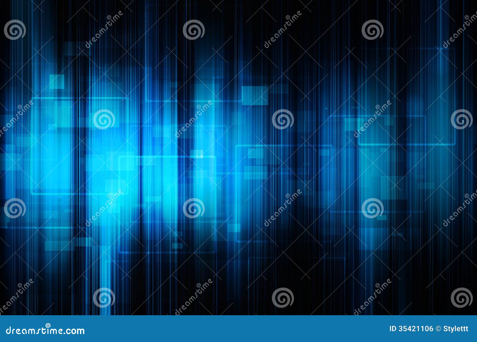 Abstract Blue Tech Background Stock Illustration Illustration of card 