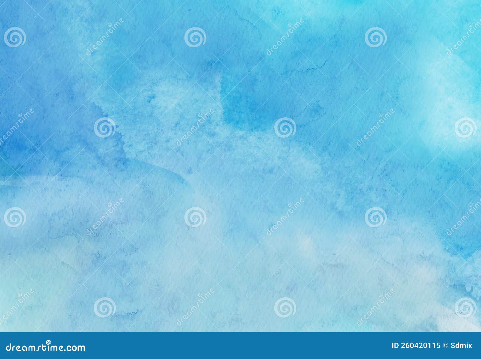 Abstract Blue Watercolor Paint Background. Vector Illustration Stock