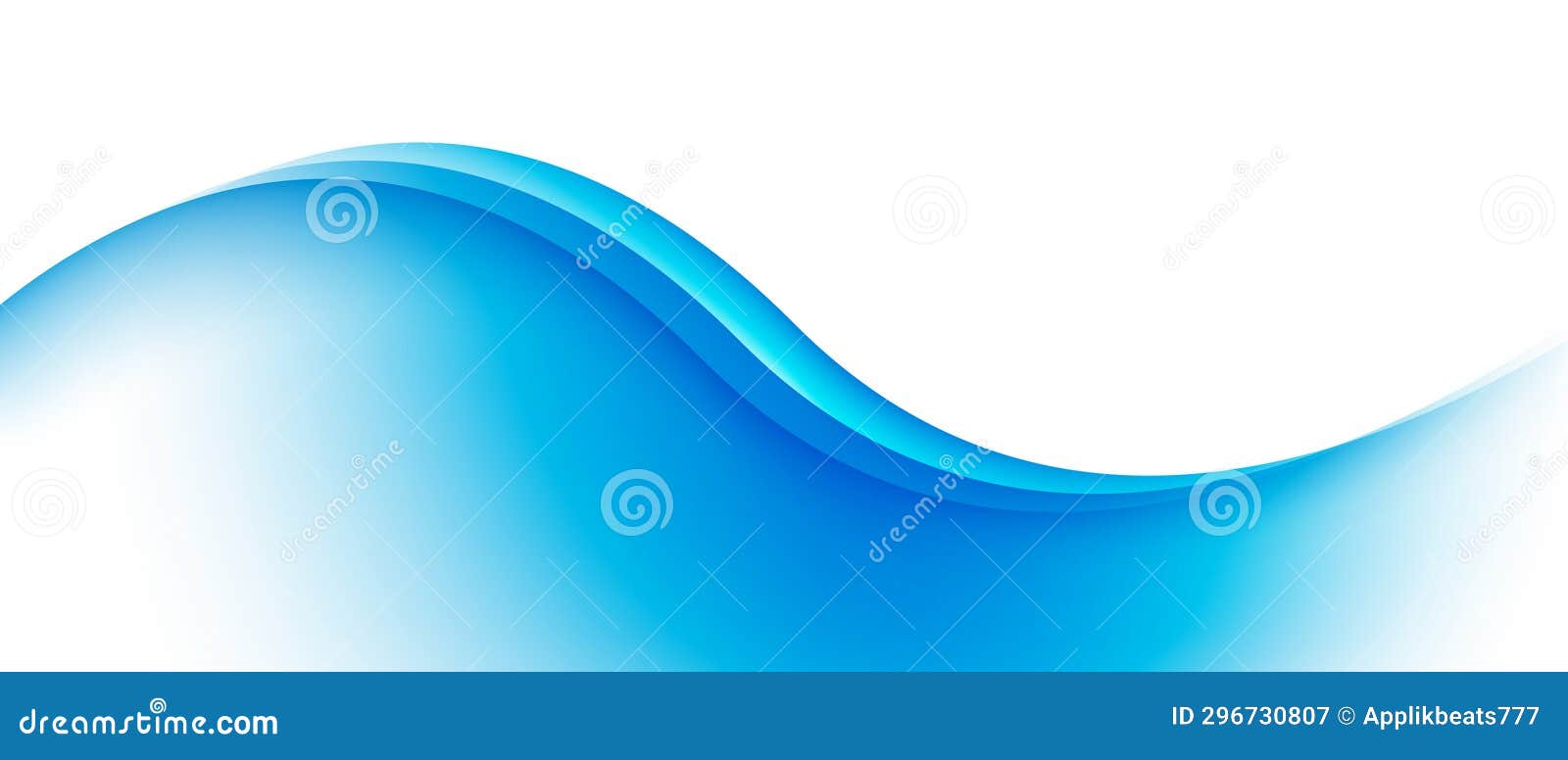 Abstract Blue Wave Background Modern Vector Illustration Stock