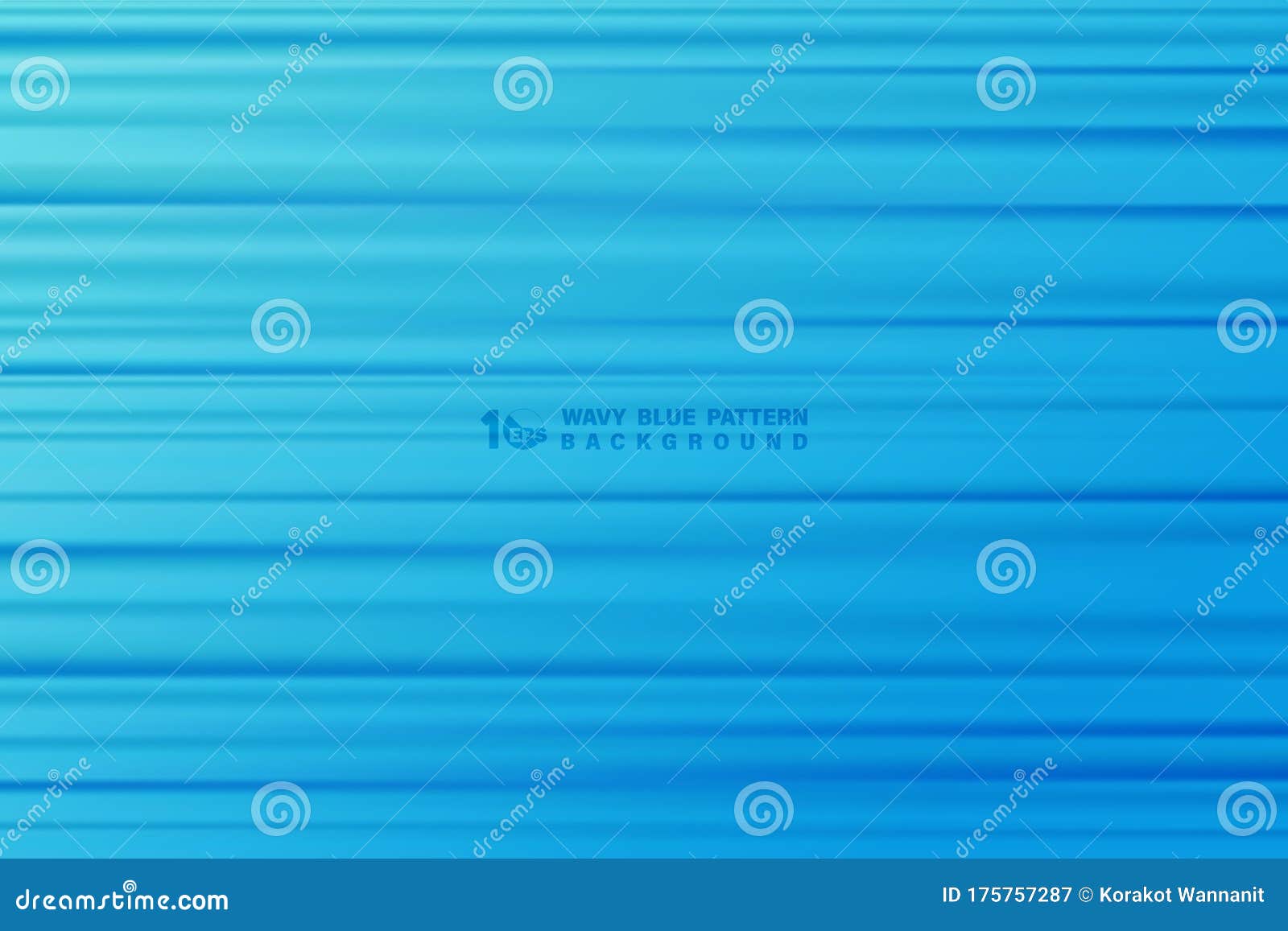 Abstract Blue Wavy Stripe Line Pattern Artwork Background. Illustration ...