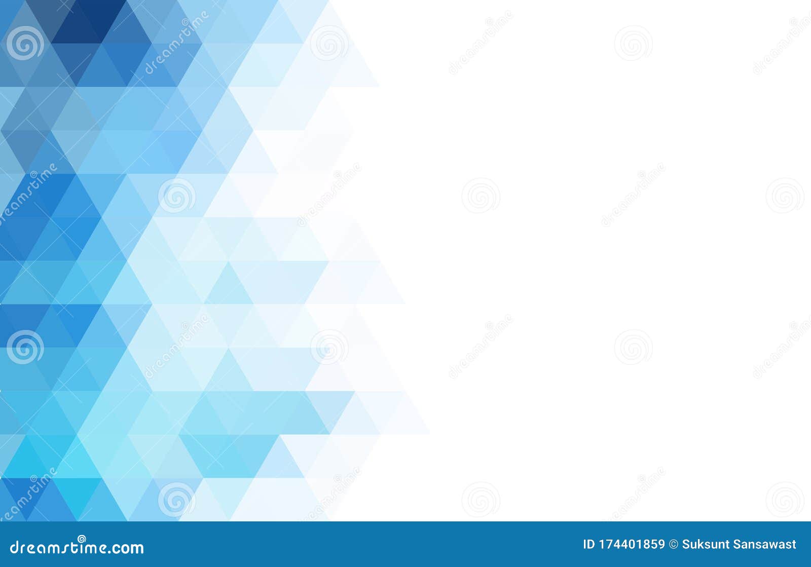 Abstract Blue and White Background of Triangles on White Space. Stock  Vector - Illustration of artwork, bright: 174401859