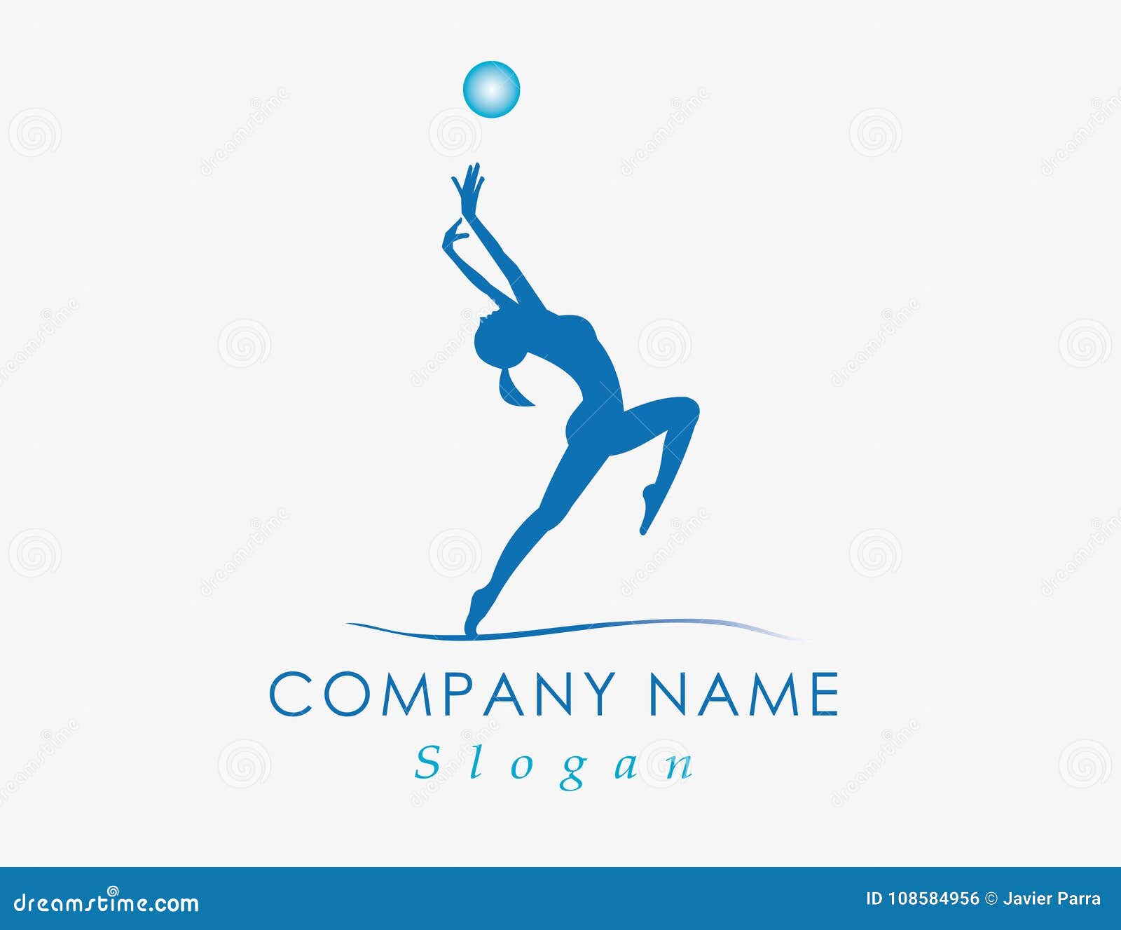 Gymnastic Logo On A White Background Stock Vector Illustration Of Logotype Gymnastics 108584956