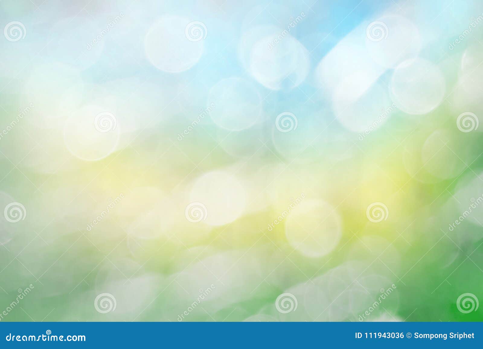 Abstract Blurred Background Beautiful Green Nature Blue Stock Photo