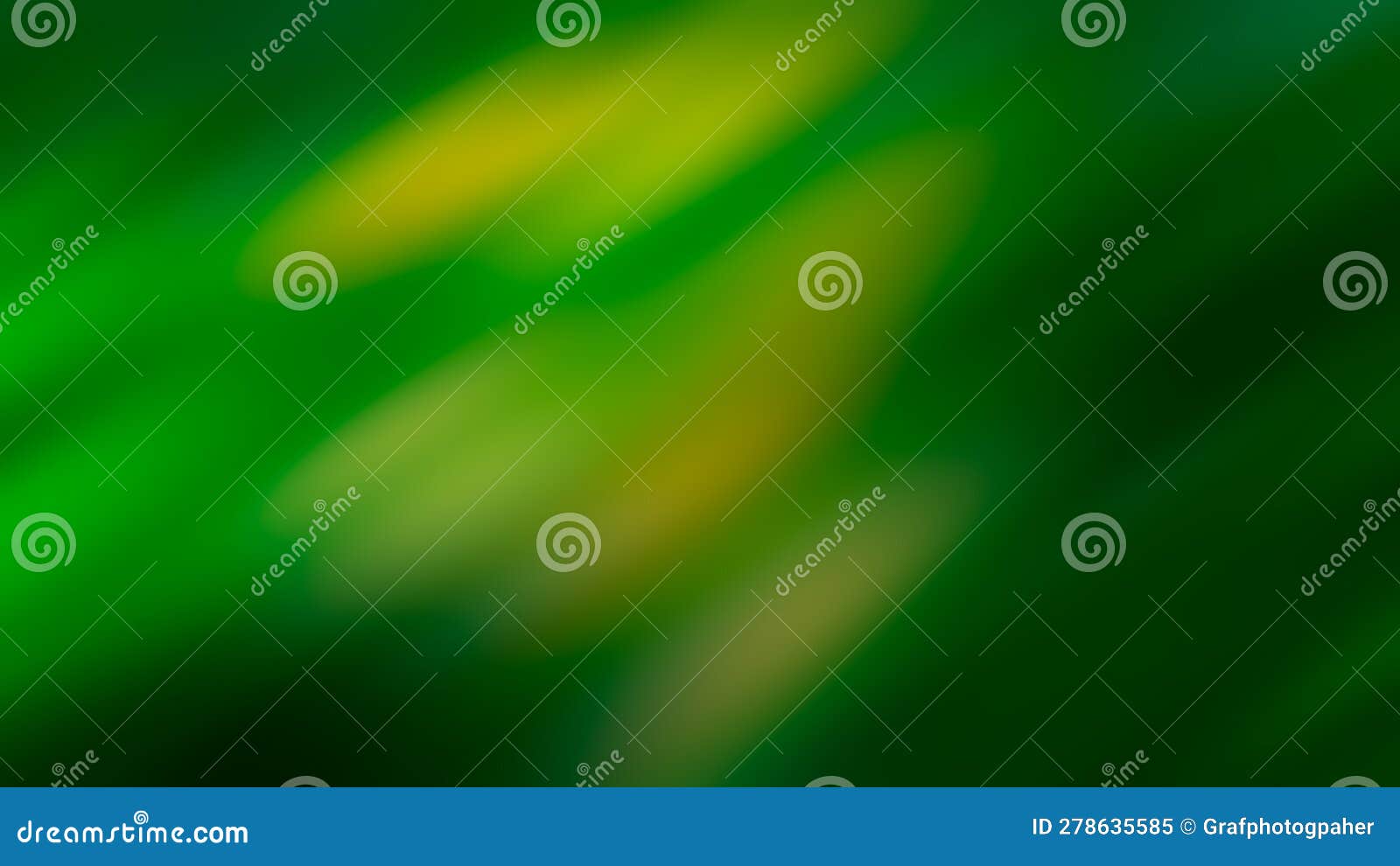 Abstract Blurred Background, Yellow and Green Spots Diagonal Stock