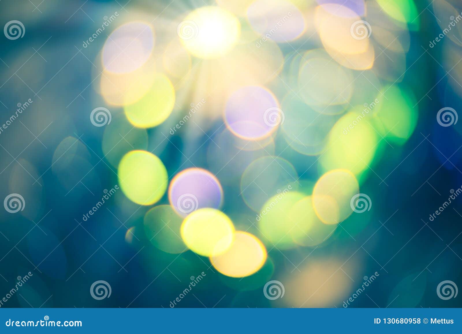 Abstract Blurred Circles Bokeh Lights Colorful Bokeh Background Stock