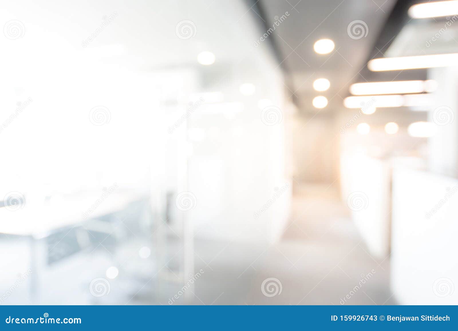 abstract blurred office interior background