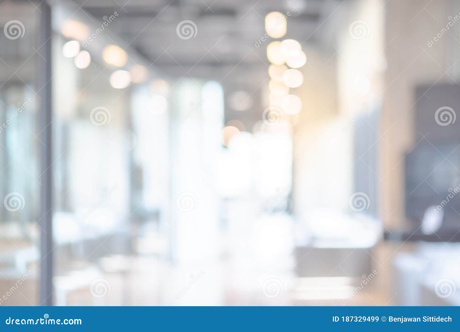 abstract blurred office interior background