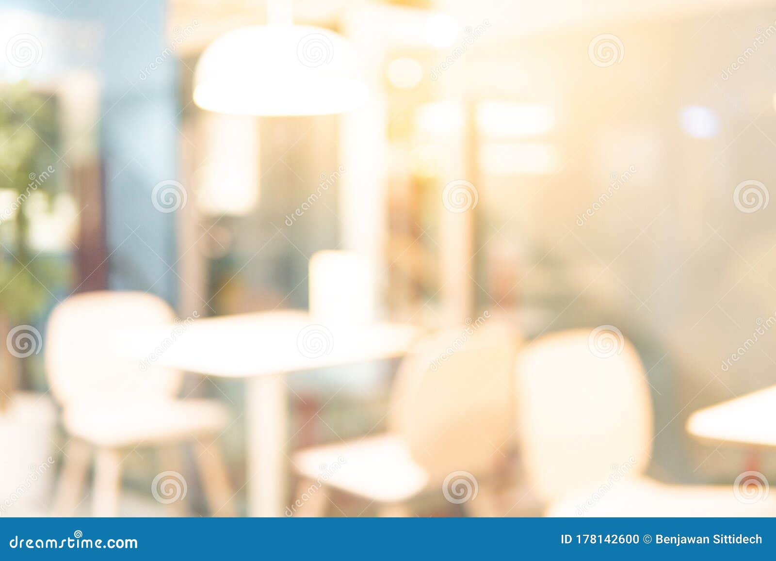 Abstract Blurred Restaurant and Cafe Background Stock Photo - Image of  bright, empty: 178142600