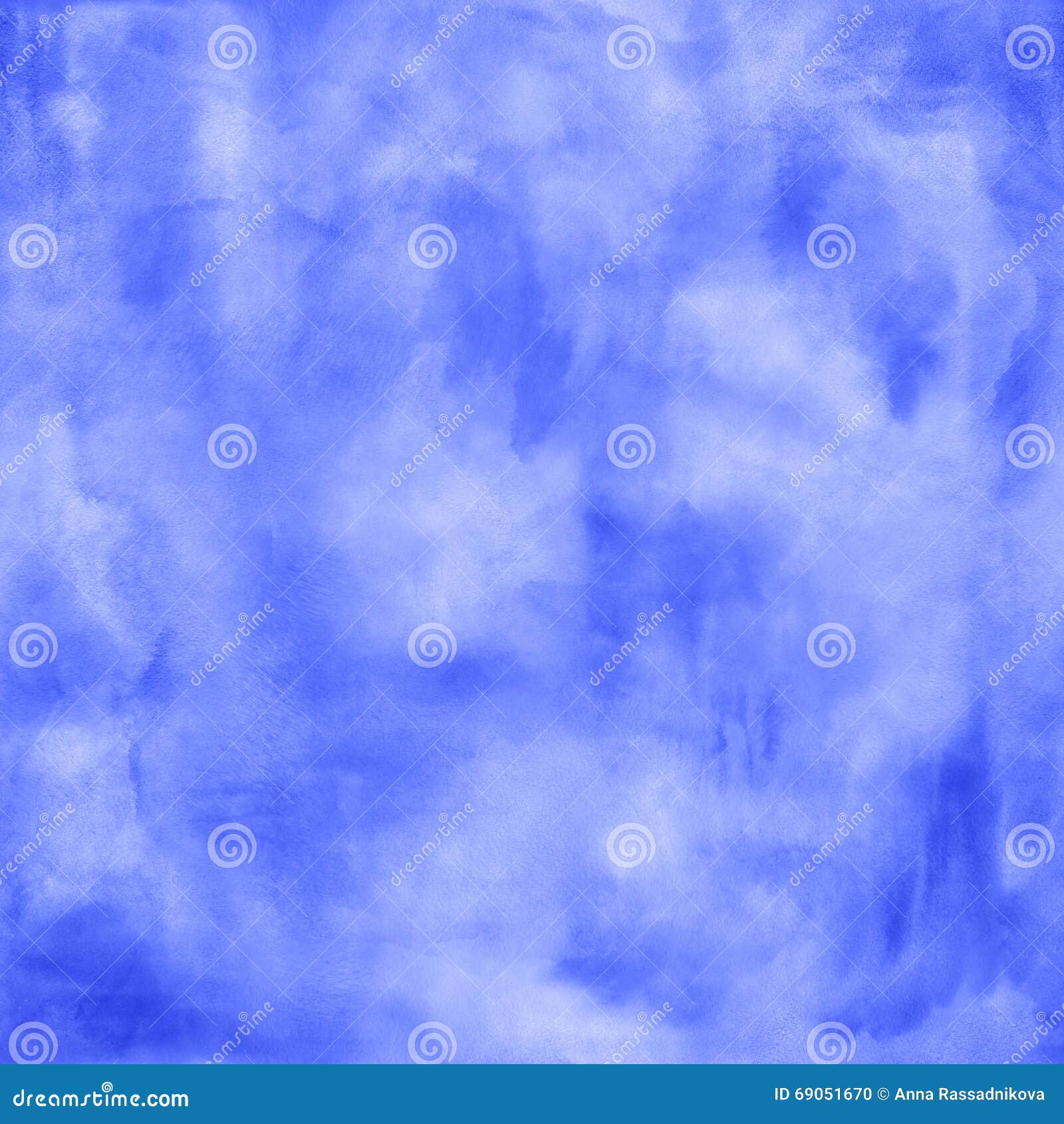 Abstract Boho Blue Watercolor Background Stock Illustration ...