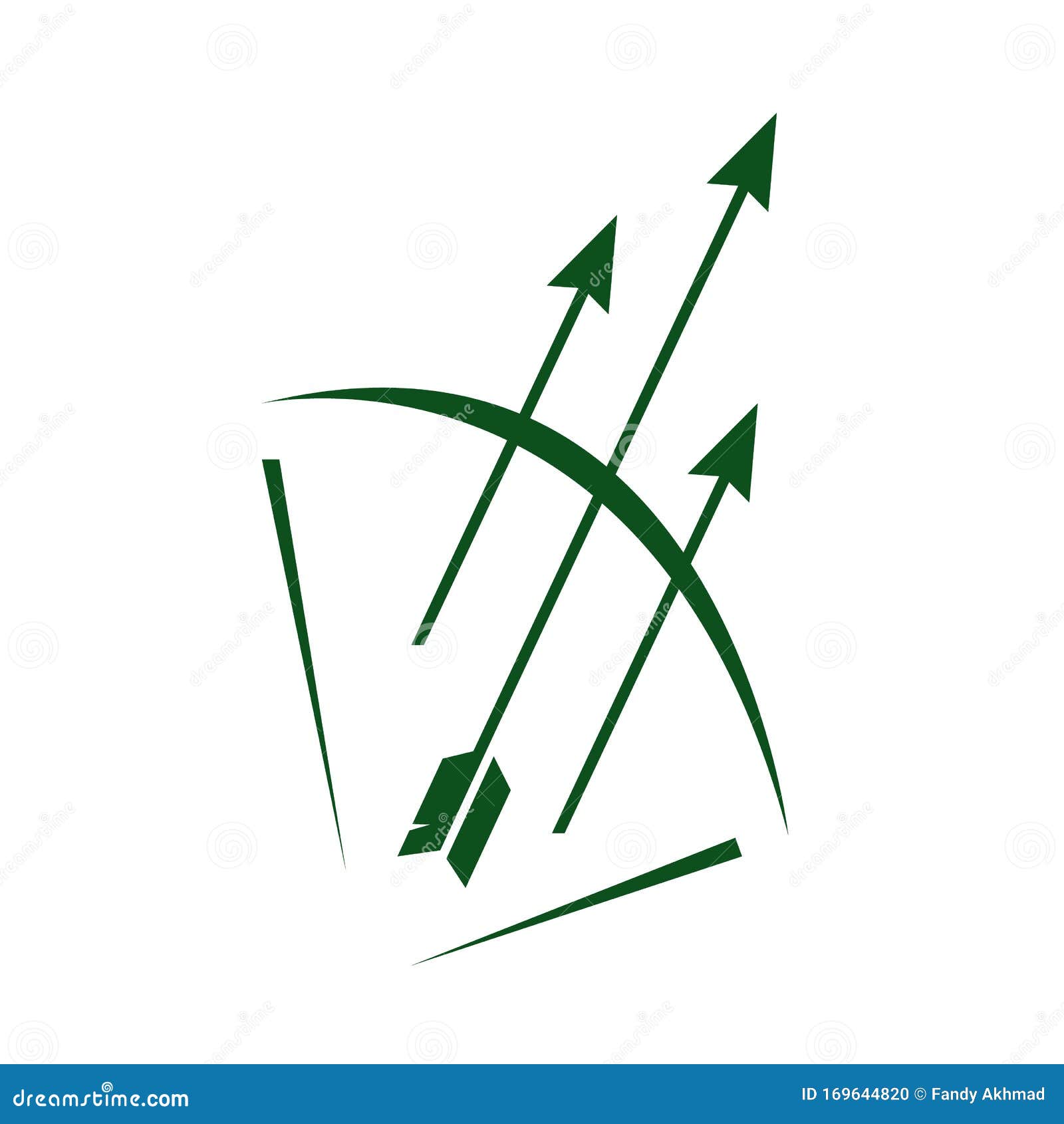 Download Abstract Bow And 3 Arrow Logo Vector Icon Illustration ...