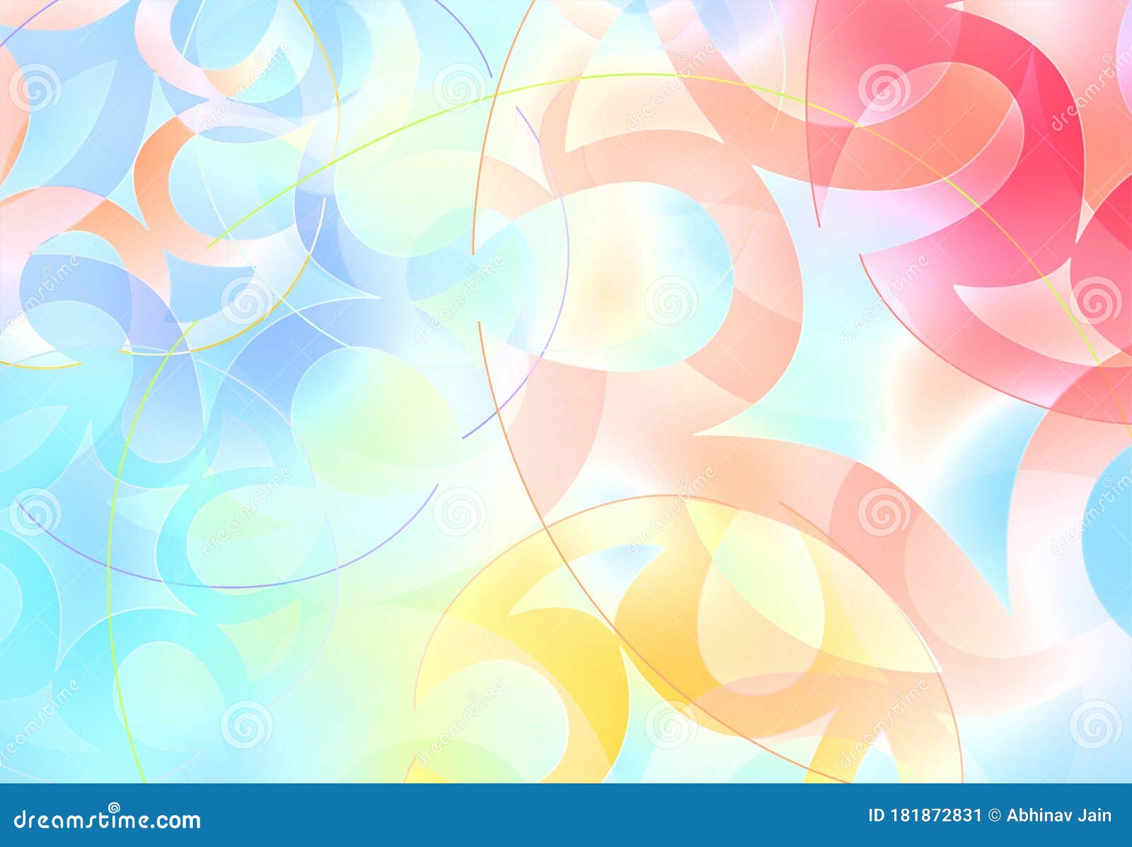 Abstract Bright Colorful Wallpaper Background in Vector. Glowing Colors  Wallpaper. Blue Shade Background Colorful Wallpaper. Stock Illustration -  Illustration of designer, children: 181872831