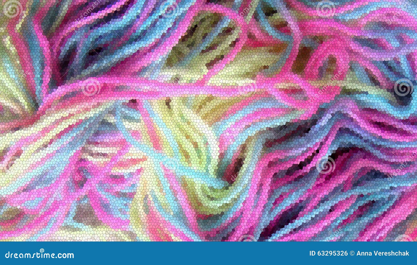Abstract Bright Iridescent Thread for Embroidery and Needlework. Close