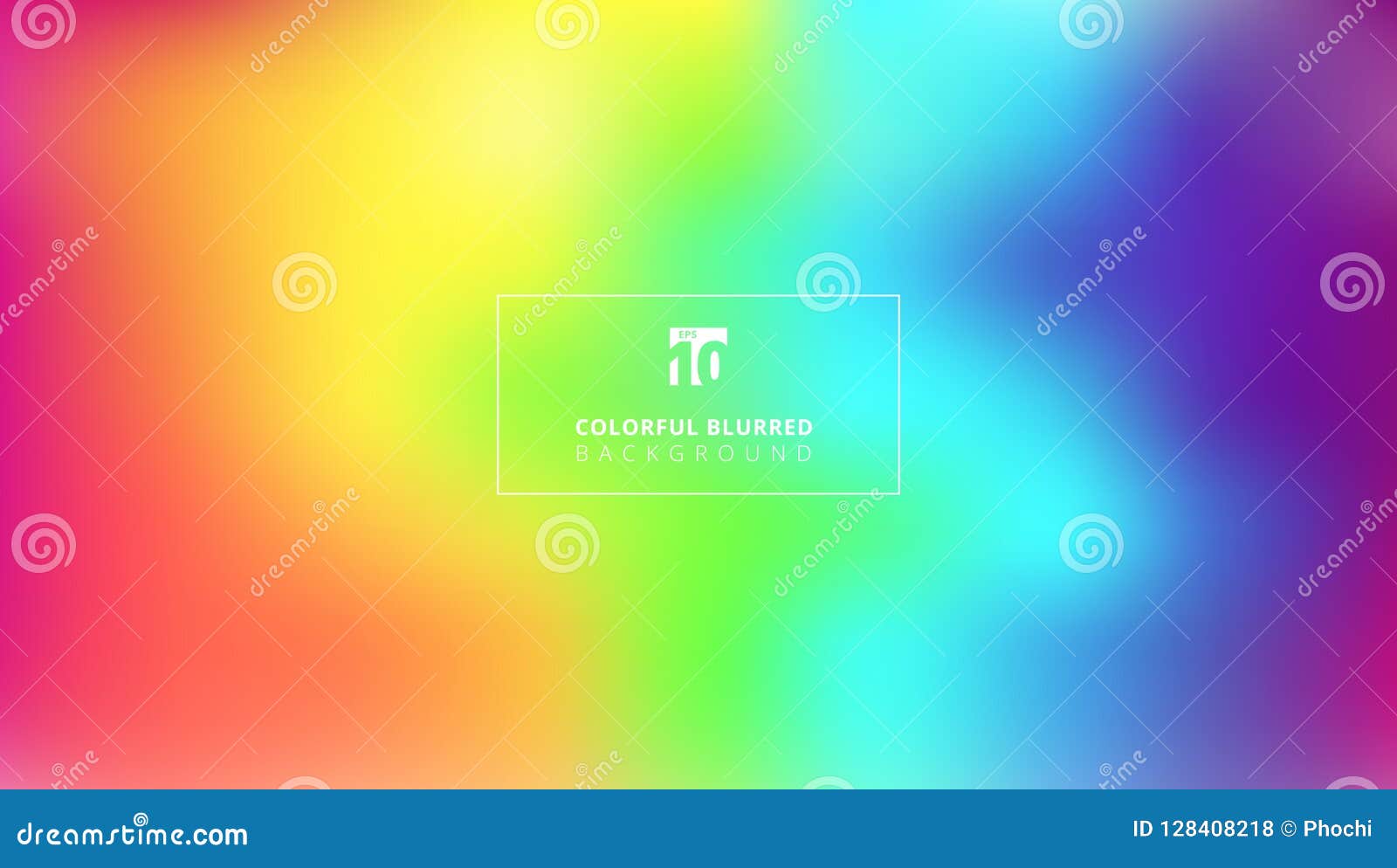 abstract bright rainbow color smooth blurred gradient mesh background.