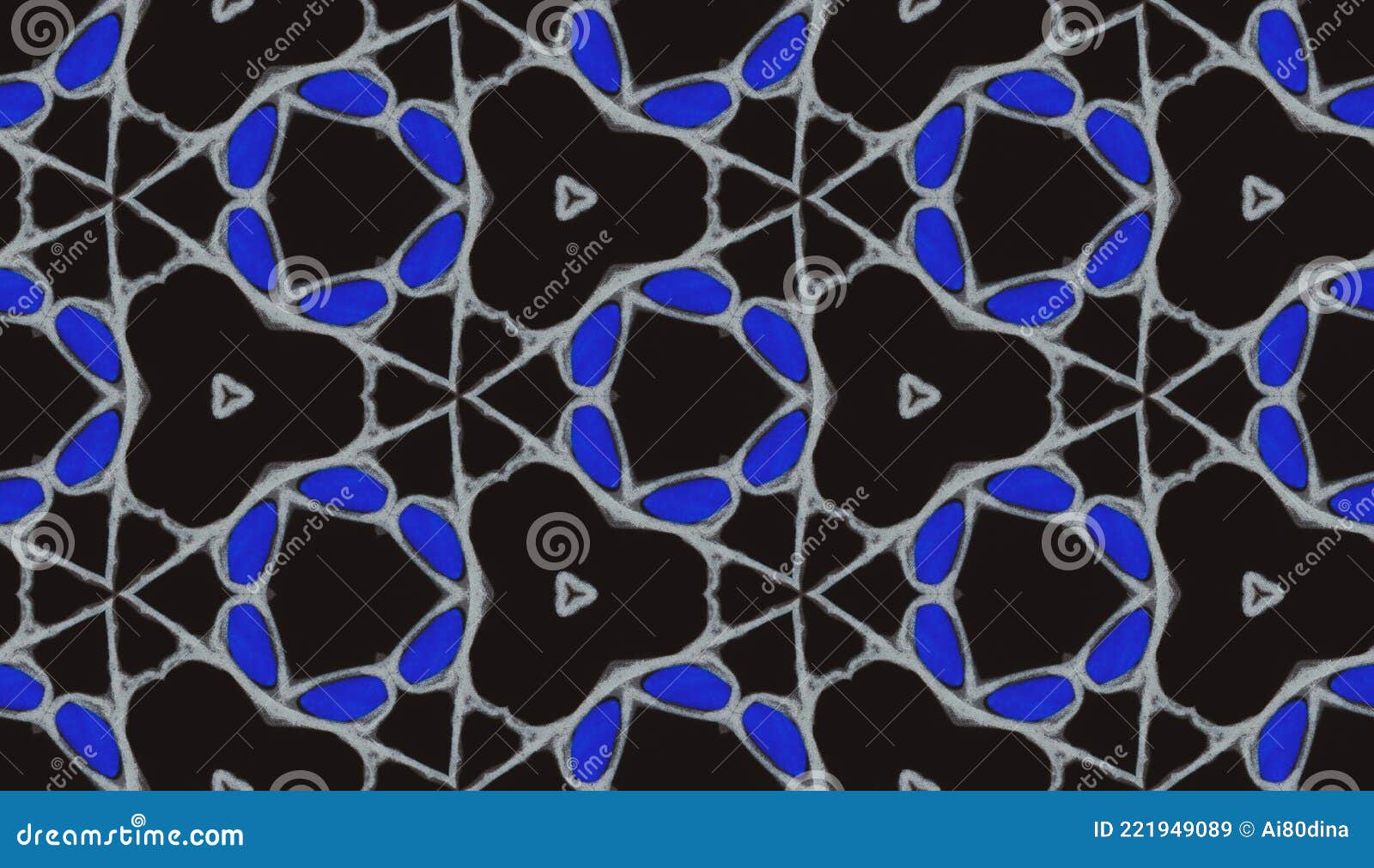 Abstract Brocade Pattern. Colorful Seamless Kaleidoscope 