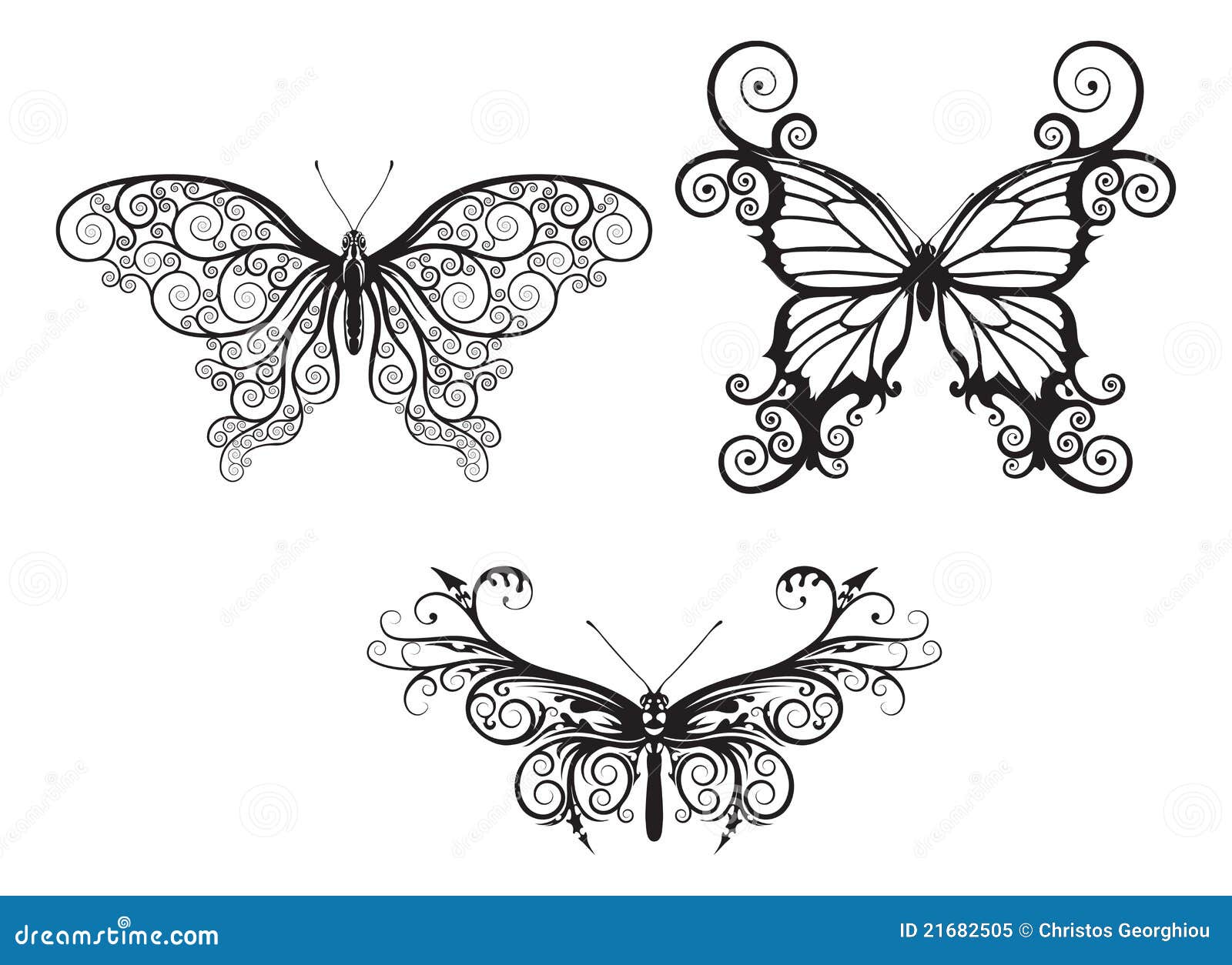 abstract butterflies