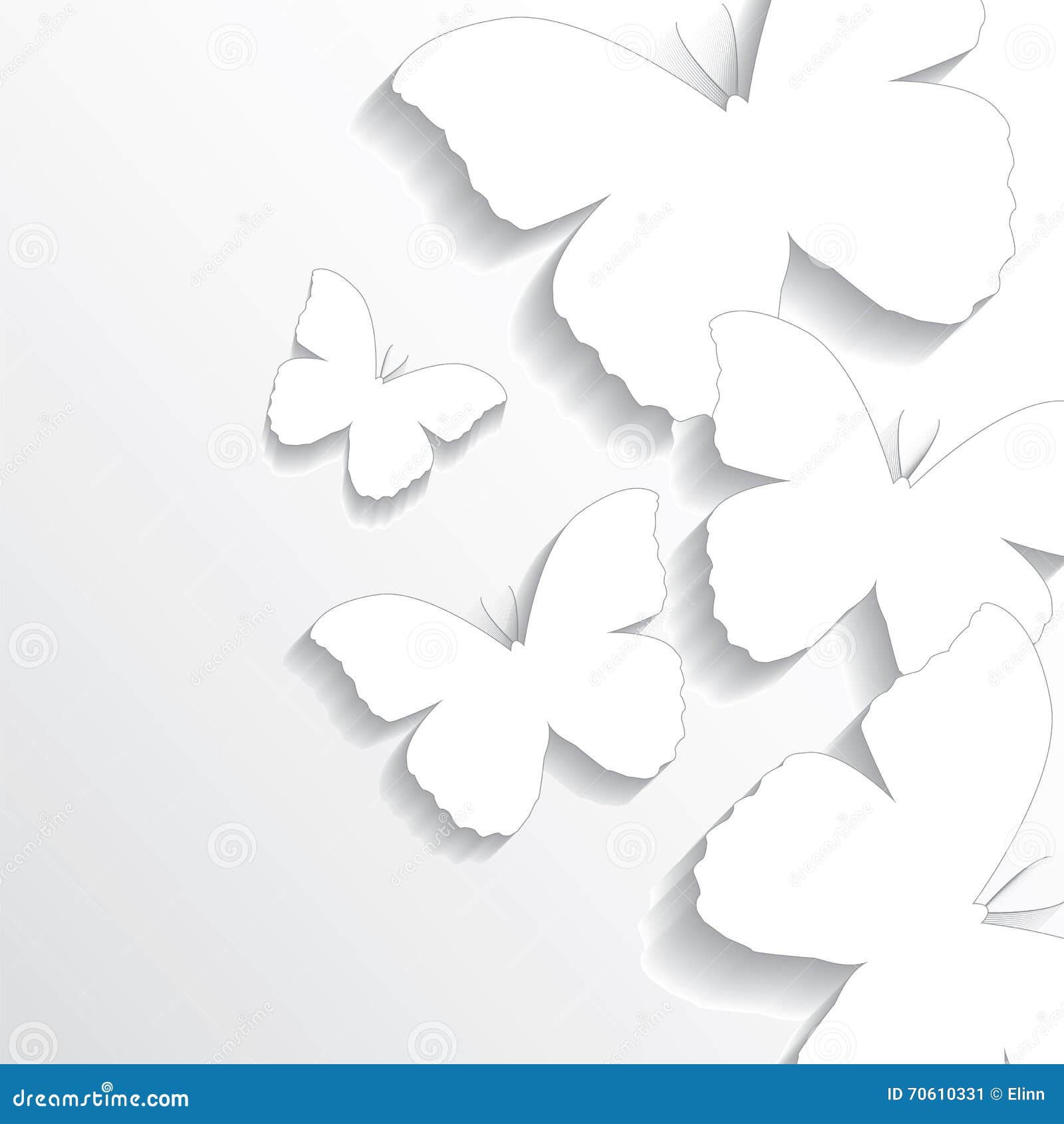 Abstract Butterflies Paper Background Stock Vector Illustration of style, element 70610331
