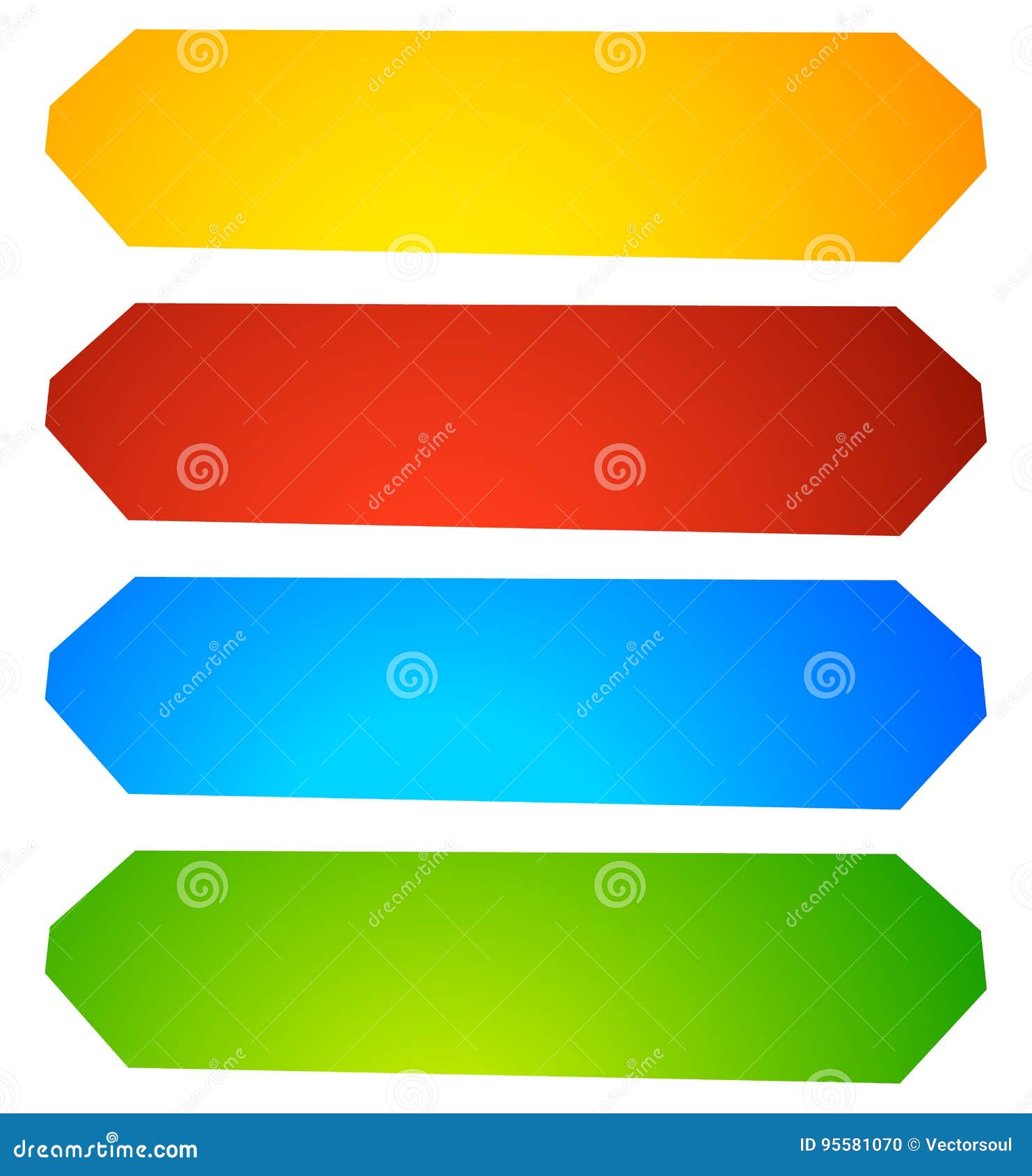 Abstract Button or Banner Backgrounds, Shapes. Colorful Abstract Stock ...